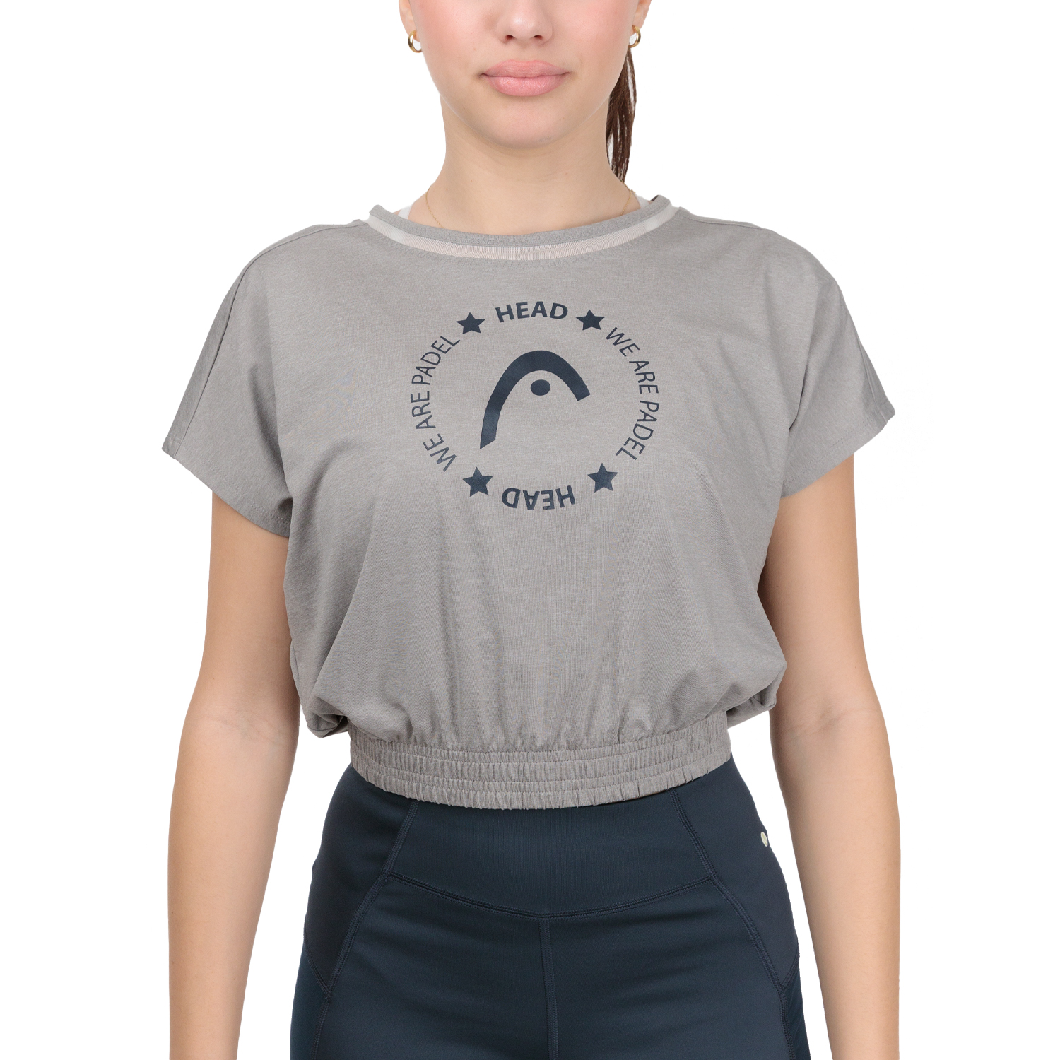 HEAD Crop Maglietta - Grey