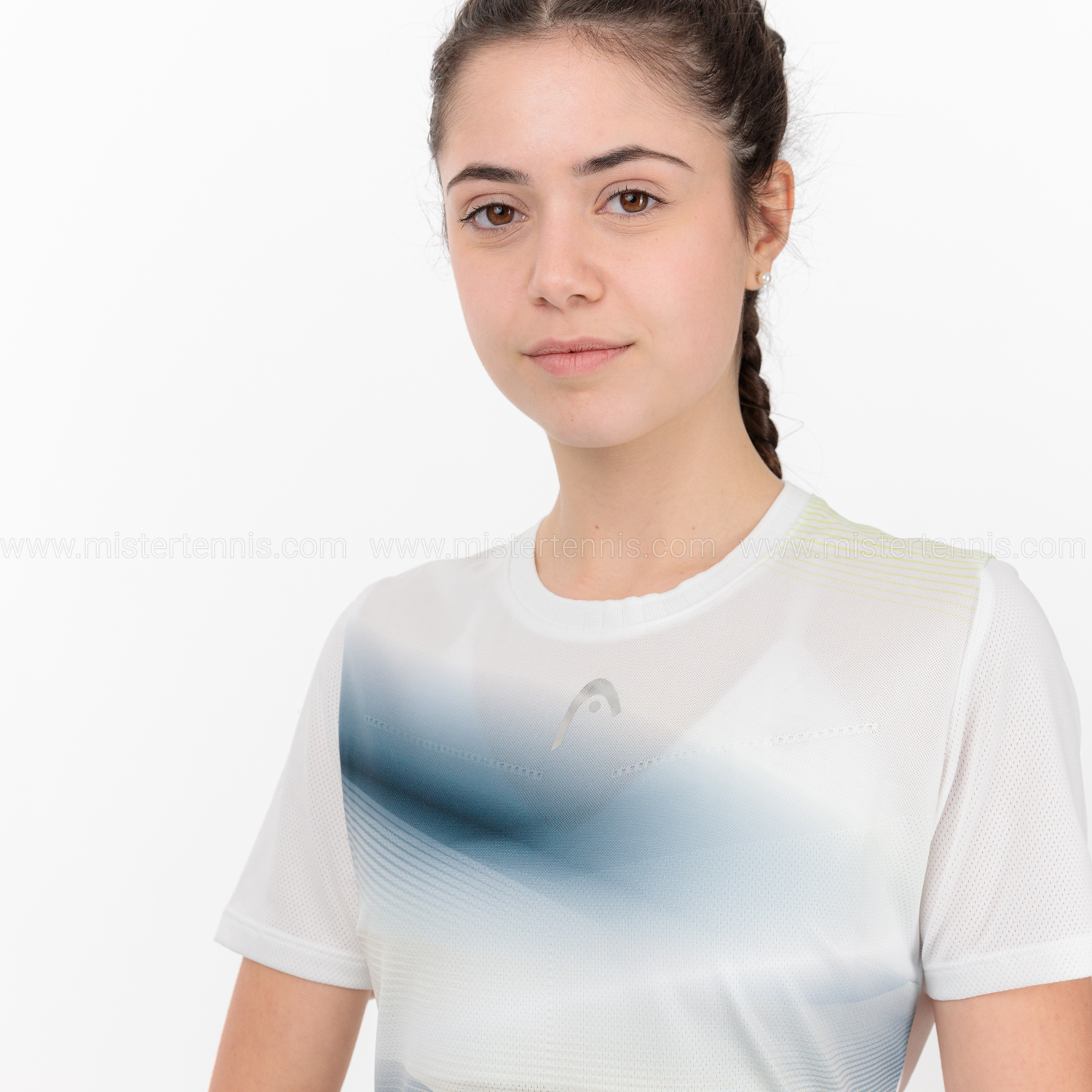 HEAD Performance Logo Graphic Maglietta - White/Print Perf W