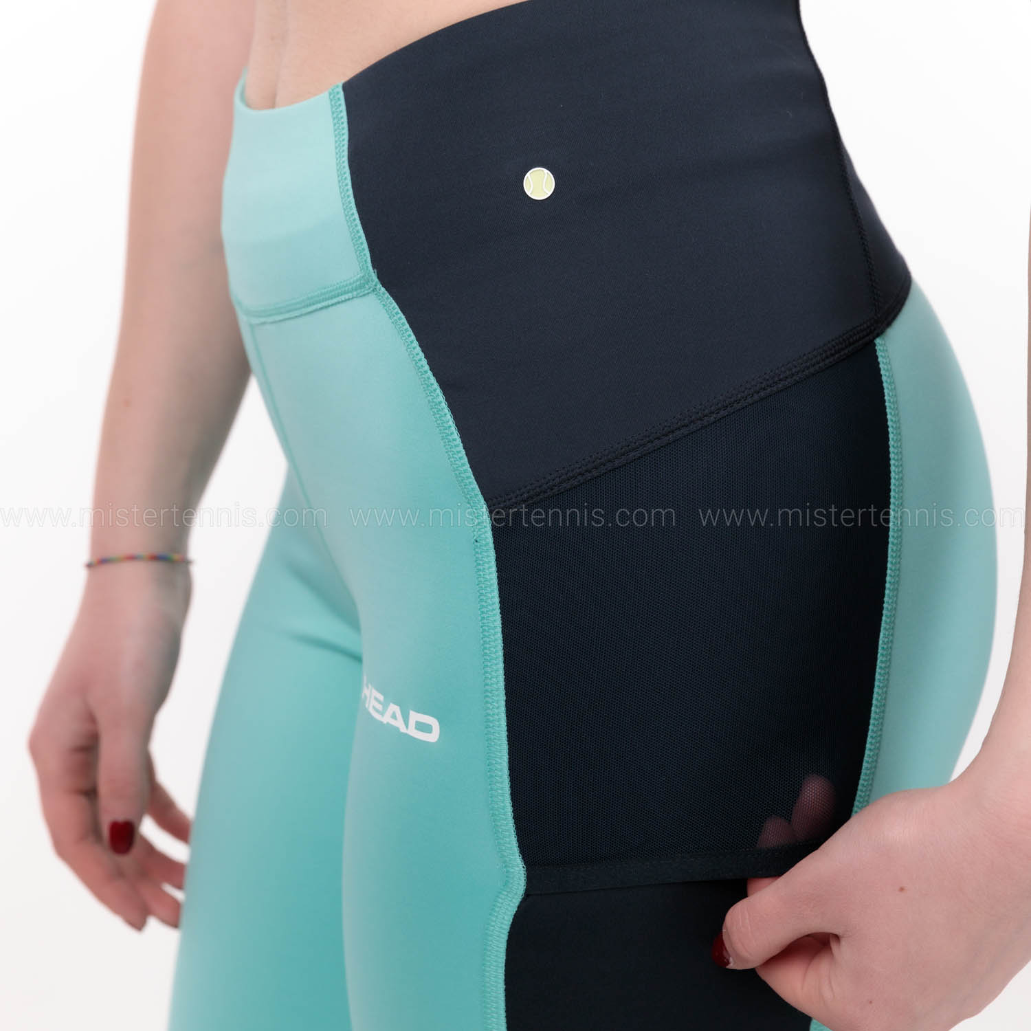 HEAD Power 3/4 Tights - Turquoise
