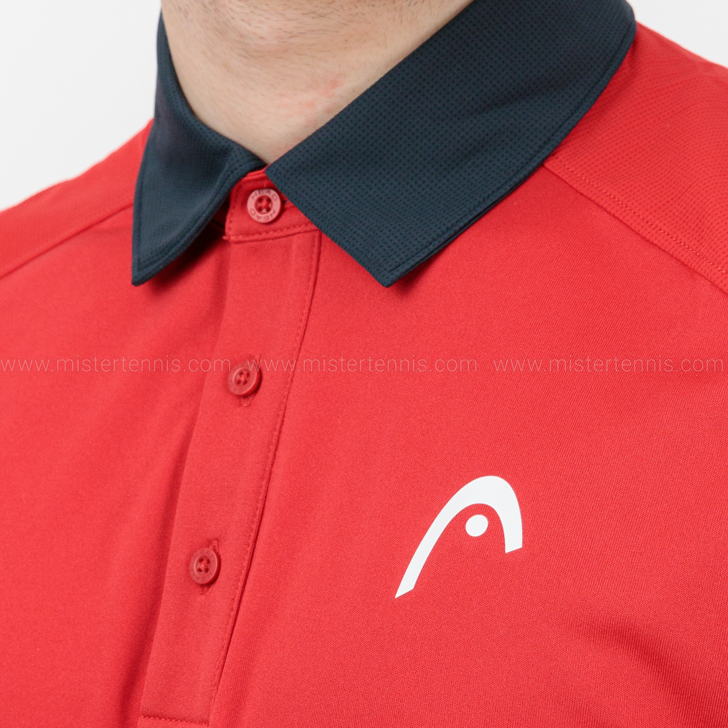 Head Slice Logo Polo - Red