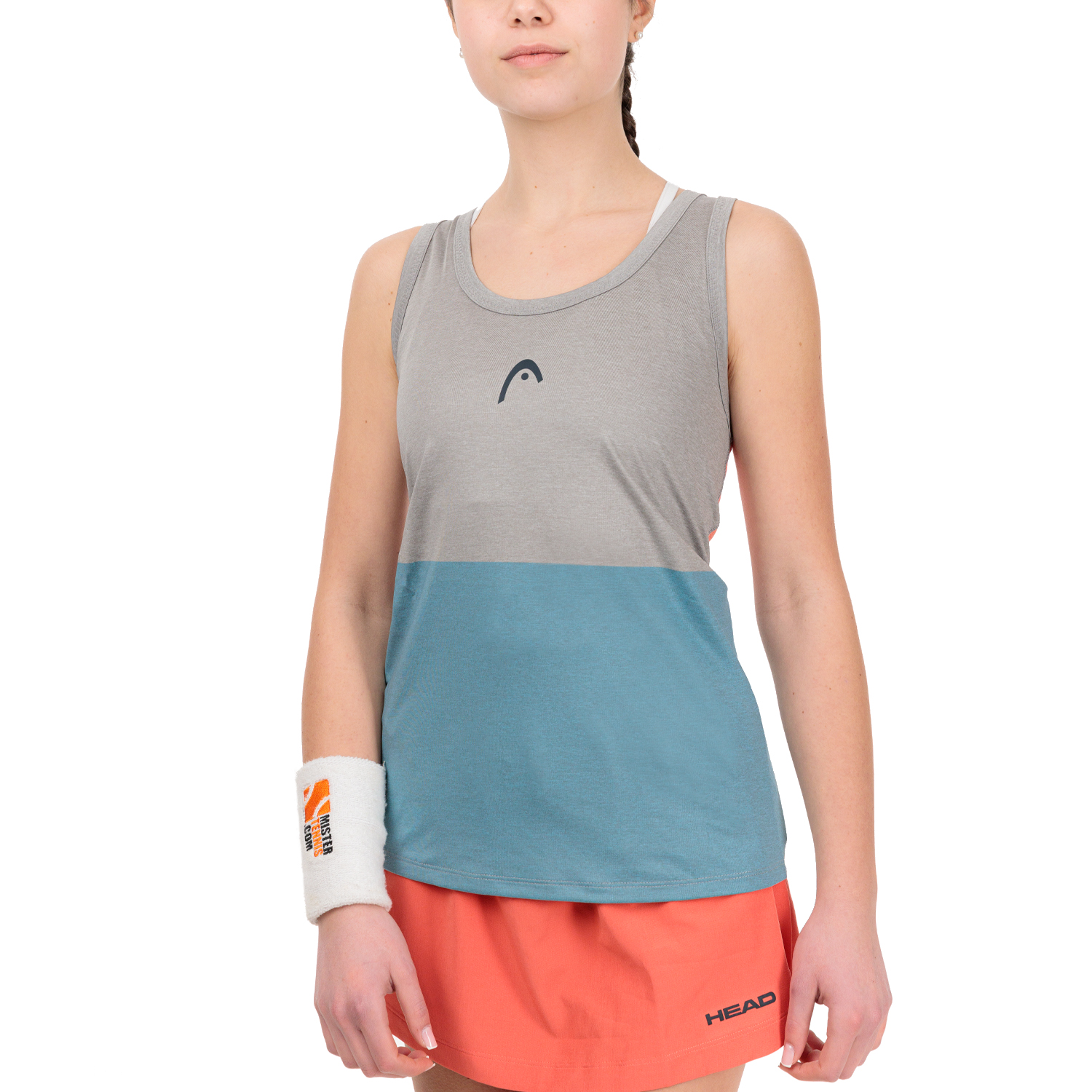 HEAD Tech Canotta - Grey/Electric Blue
