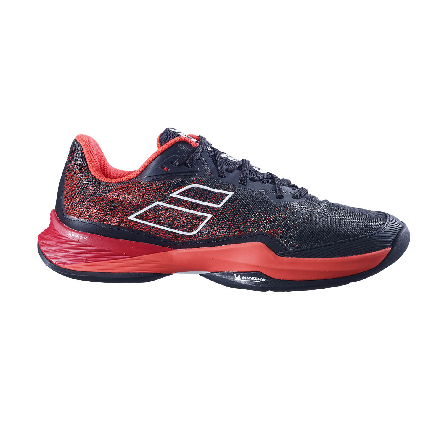 Babolat Jet Mach 3 All Court Men's Tennis Shoes - Black/Poppy Red