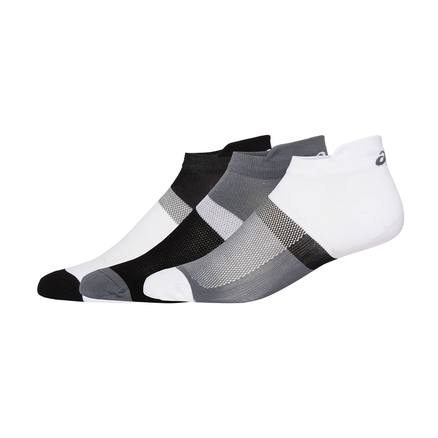 Asics Lightweight Color Block x 3 Socks - Performance Black