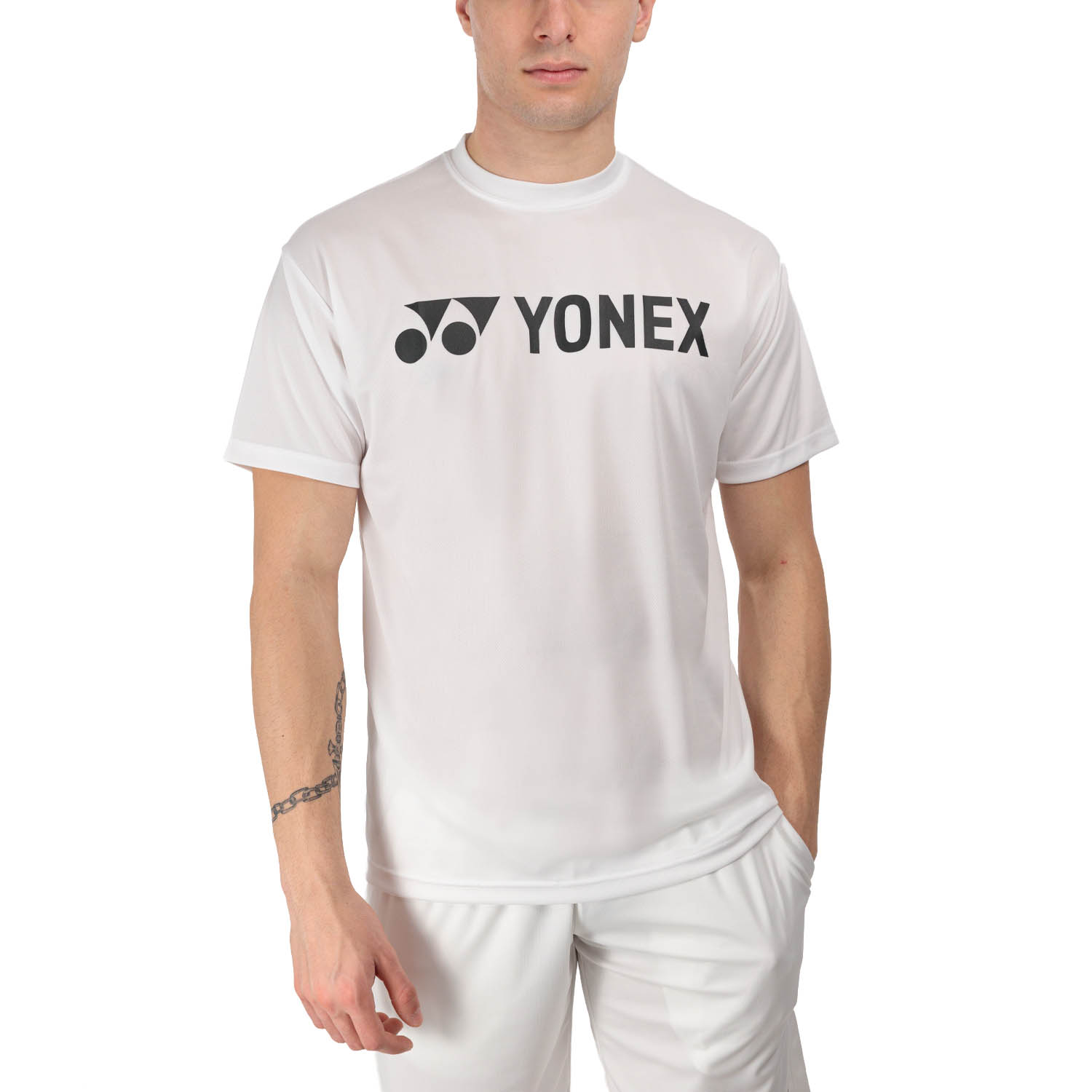Yonex Club Logo Camiseta - White