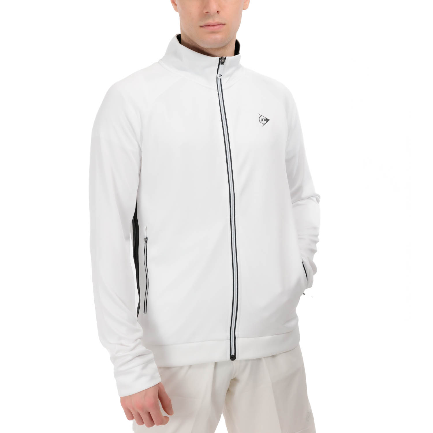 Dunlop Club Knitted Jacket - White/Black