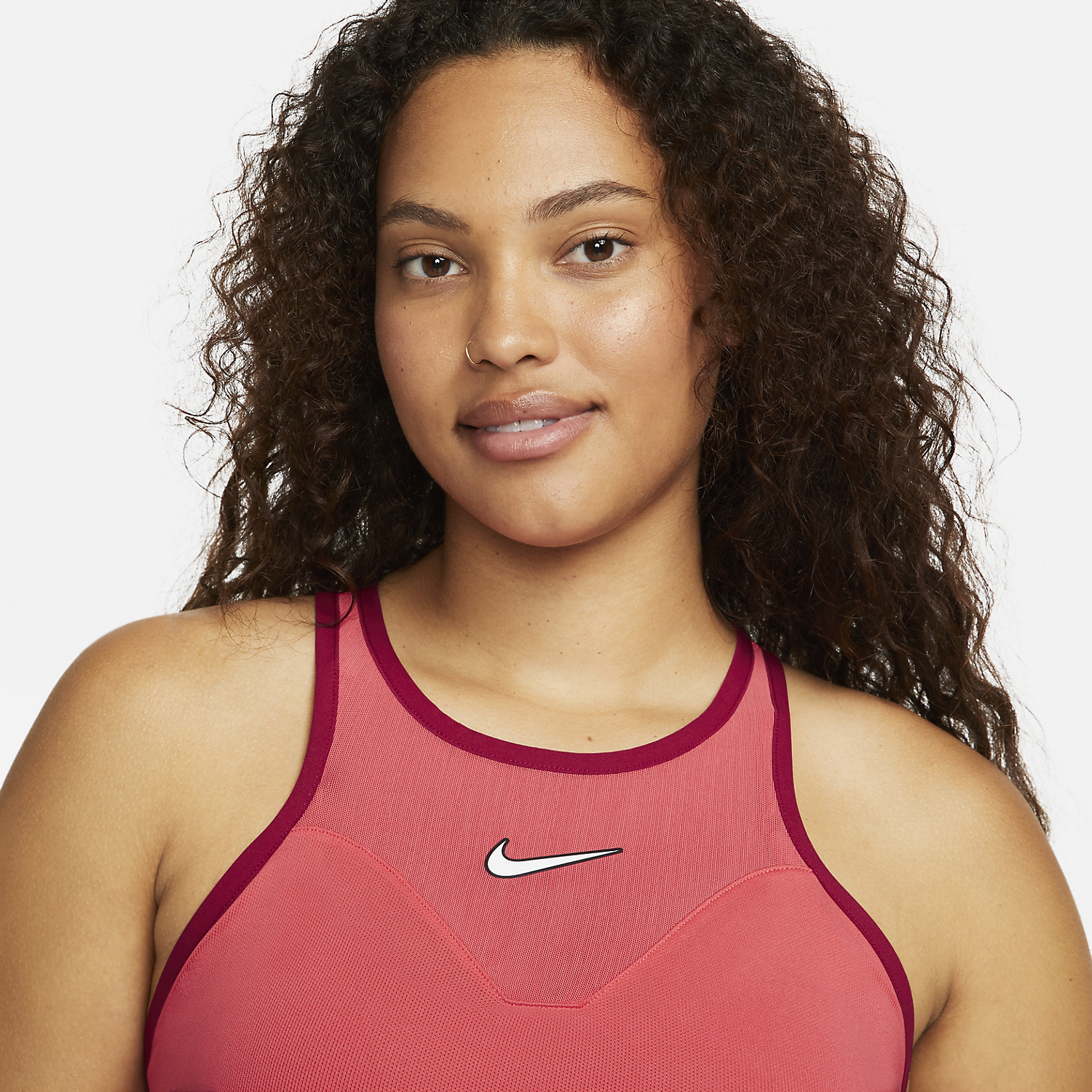 Nike Court Dri-FIT Slam Canotta - Ember Glow/Noble Red/White