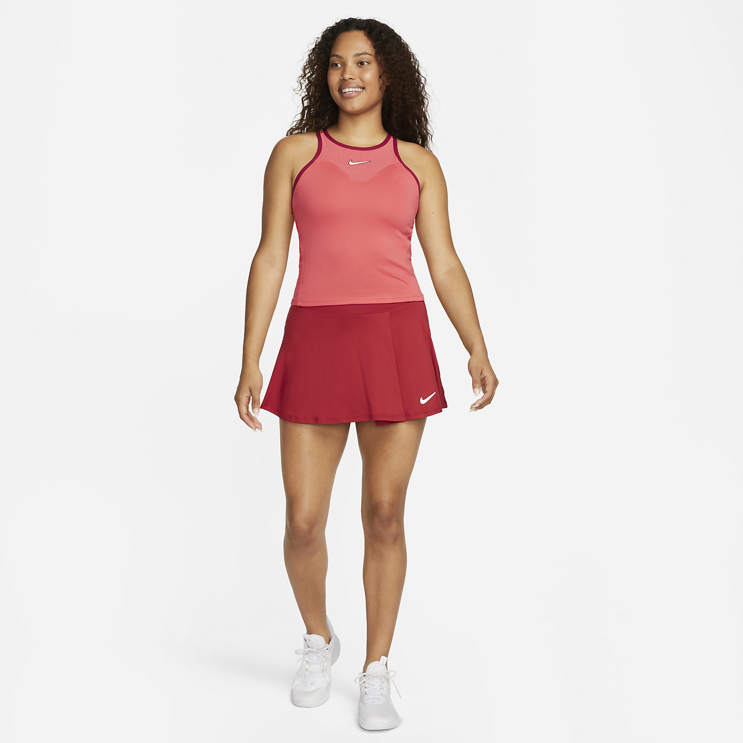 Nike Court Dri-FIT Slam Canotta - Ember Glow/Noble Red/White