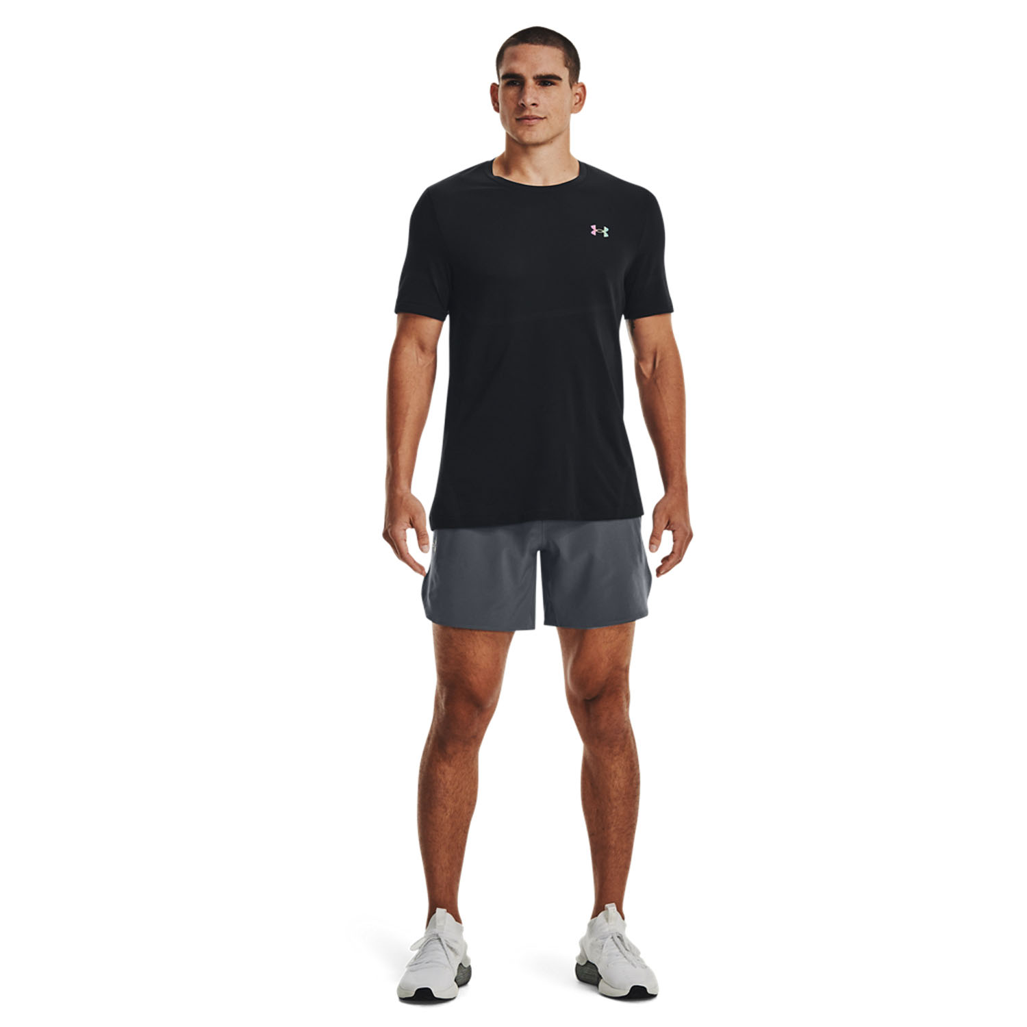Under Armour Peak Woven 6in Shorts - Pitch Gray/Black