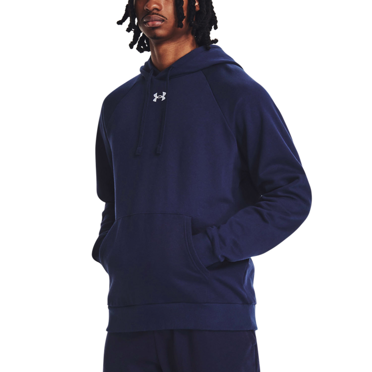 Under Armour Rival Fleece Logo Sudadera - Midnight Navy/Mod Gray