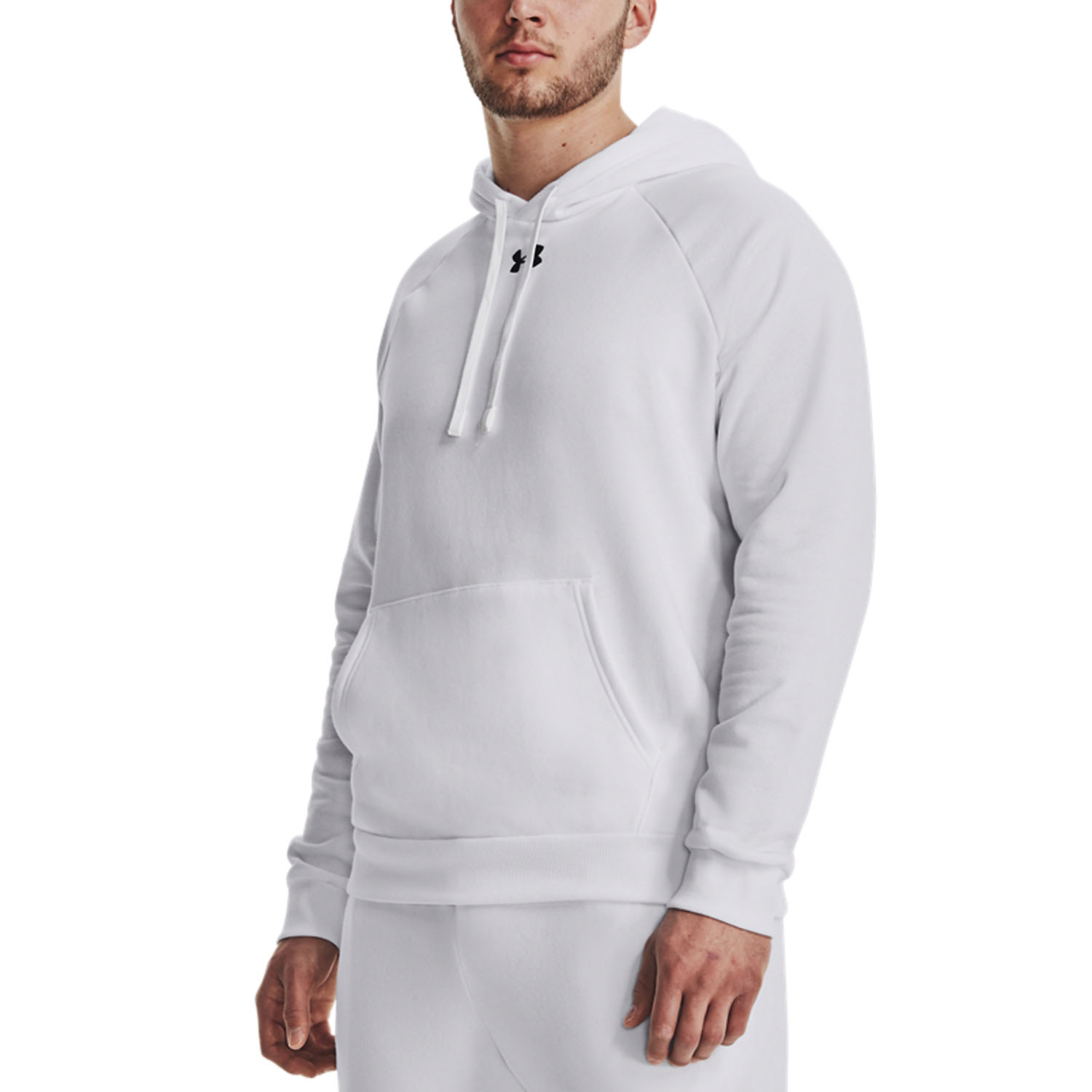 Under Armour Rival Fleece Logo Hoodie - White/Reflective