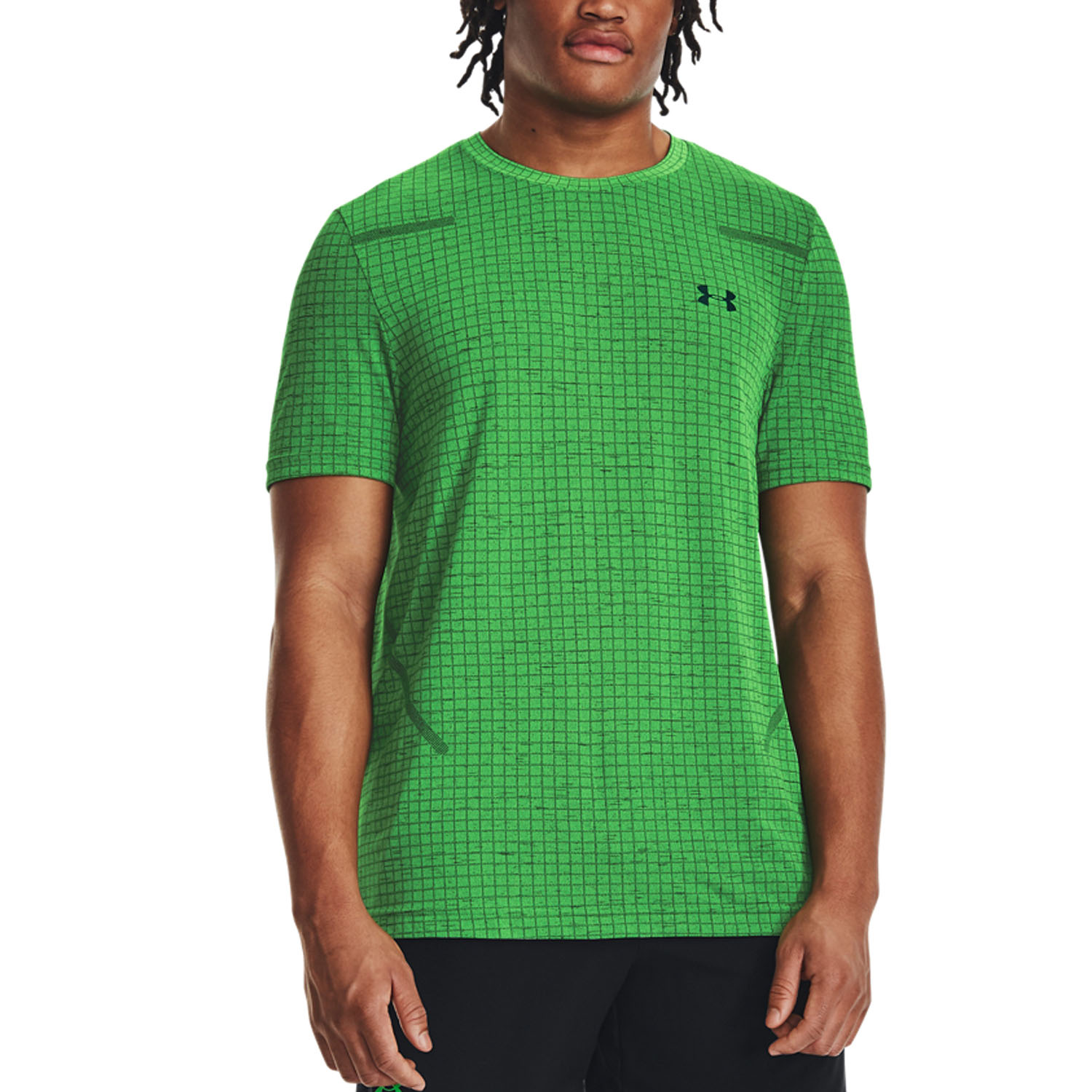 Under Armour Seamless Grid Camiseta - Green Screen