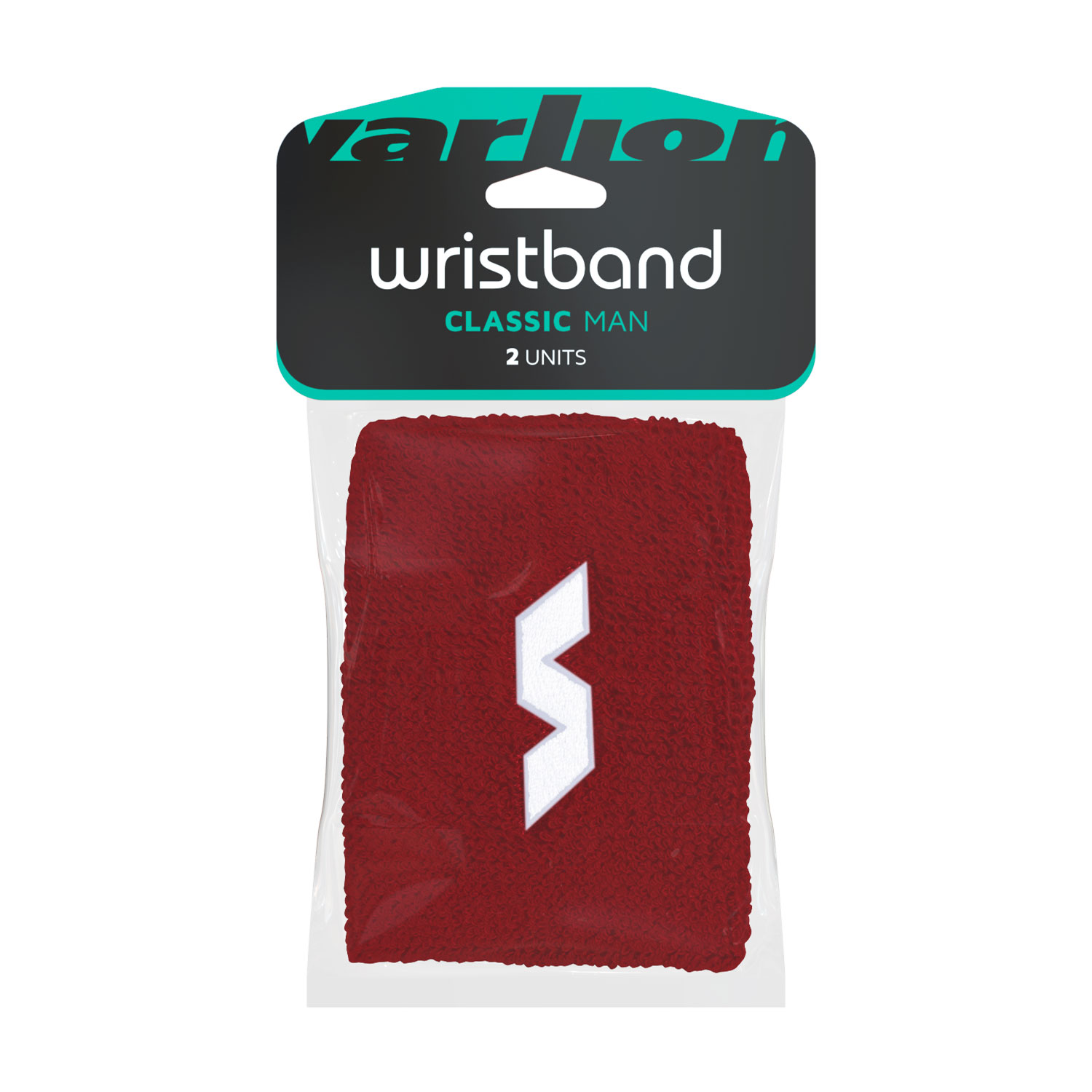 Varlion Classic Small Wristbands - Bordeaux/White