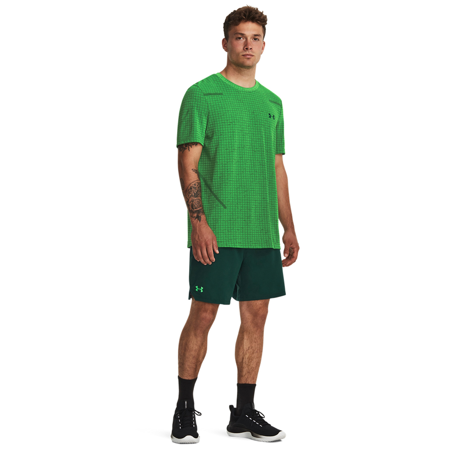 Under Armour Vanish Woven Graphic 6in Shorts - Greenwood/Green Screen