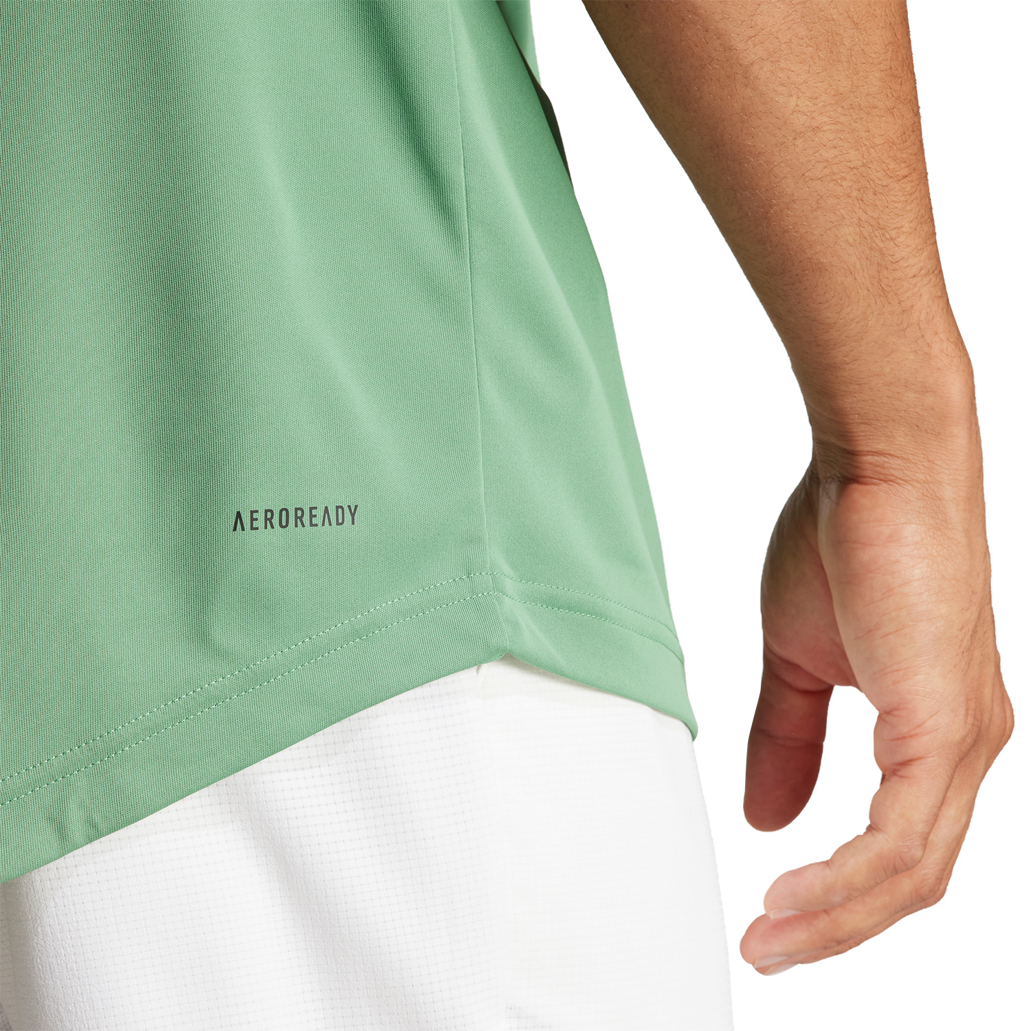 adidas Club 3 Stripes T-Shirt - Preloved Green