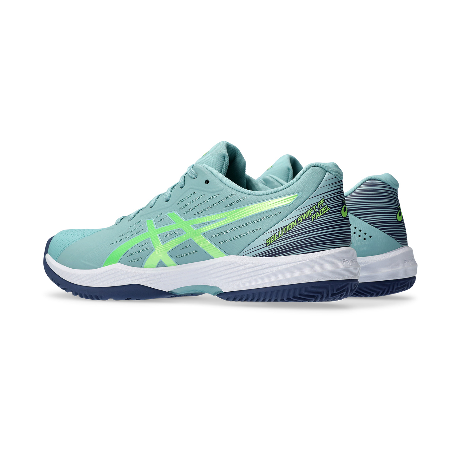 Asics Solution Swift FF Padel - Teal Tint/Electric Lime