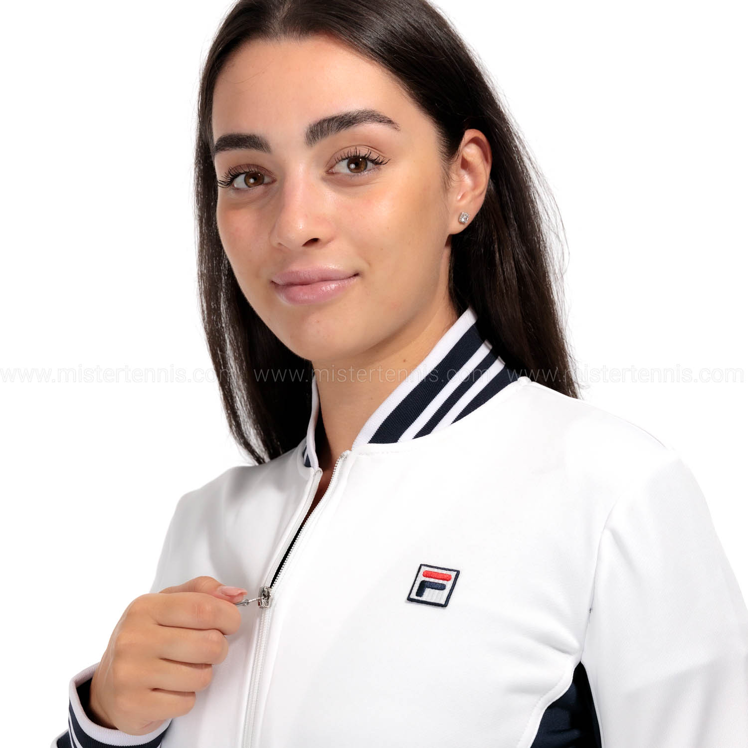 Fila Georgia Jacket - White/Navy