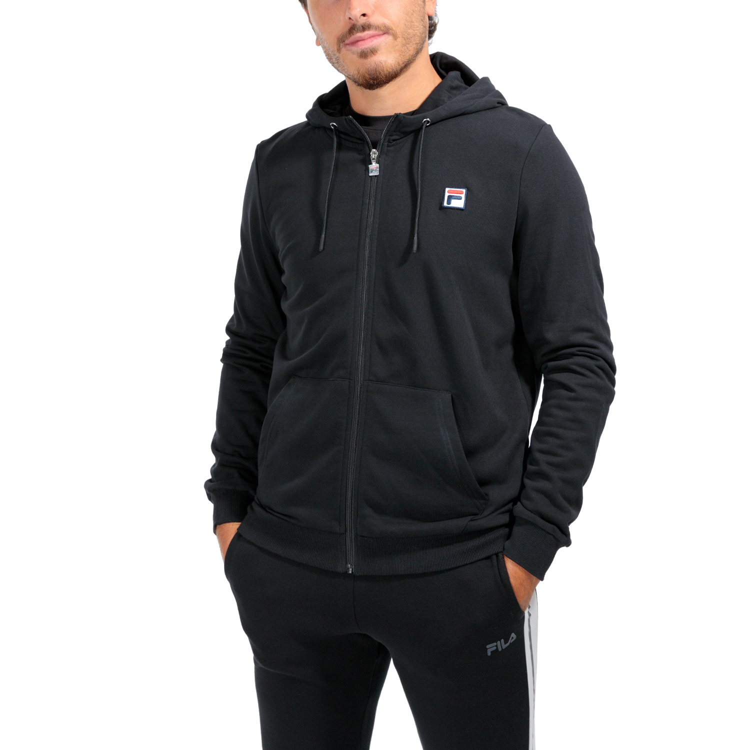 Fila Hayo Sudadera - Black/White Stripes
