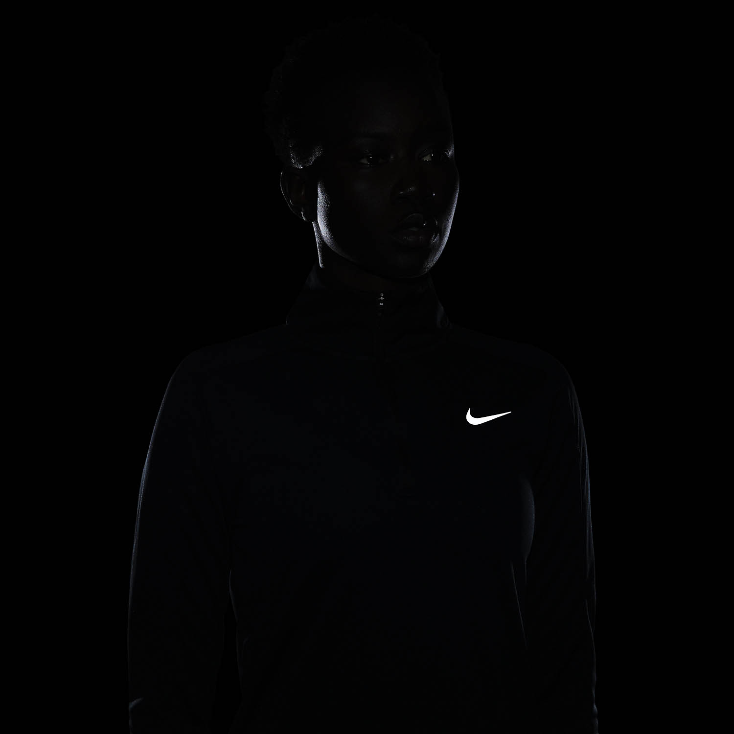 Nike Dri-FIT Pacer Camisa - Black/Reflective Silver