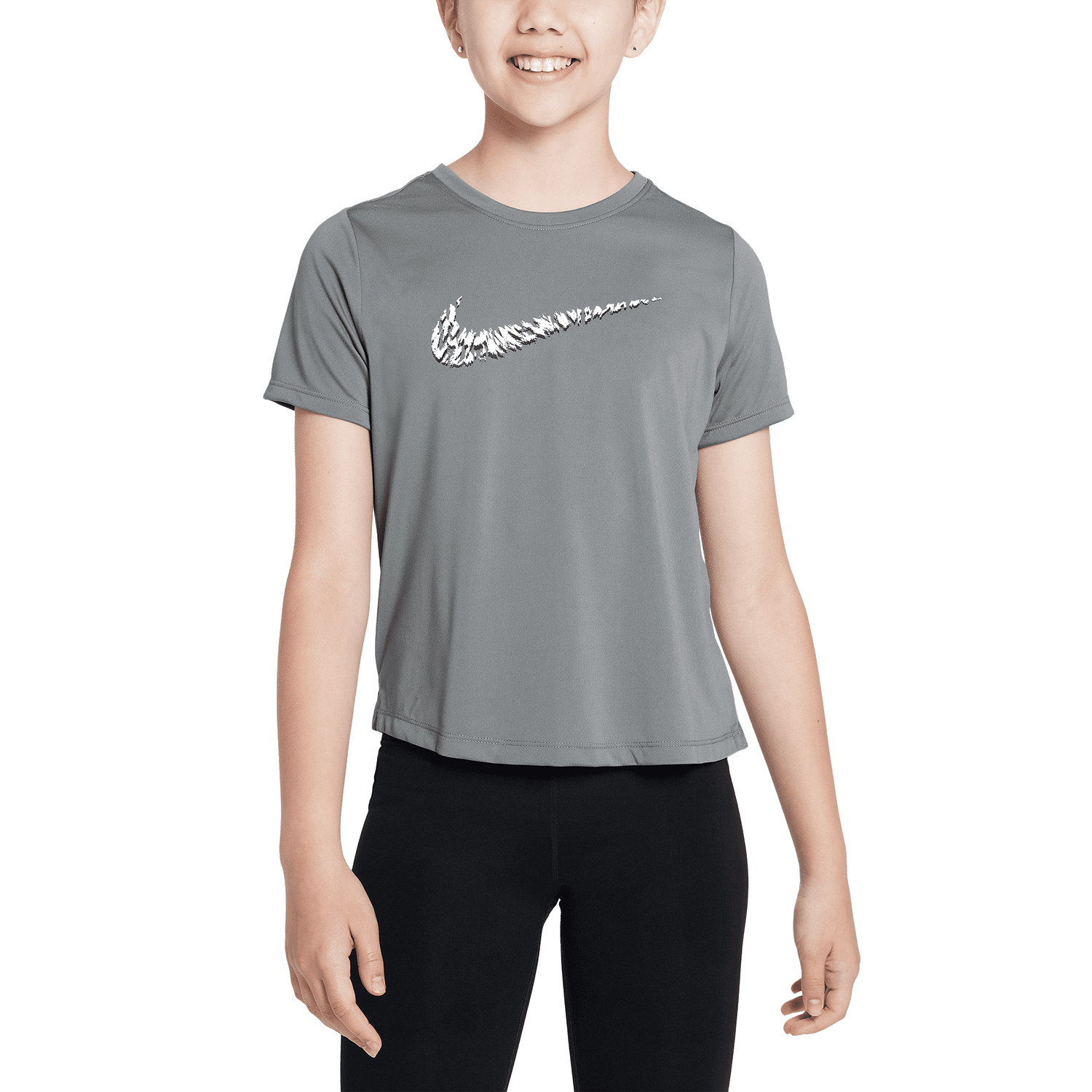 Nike One T-Shirt Girl - Smoke Grey