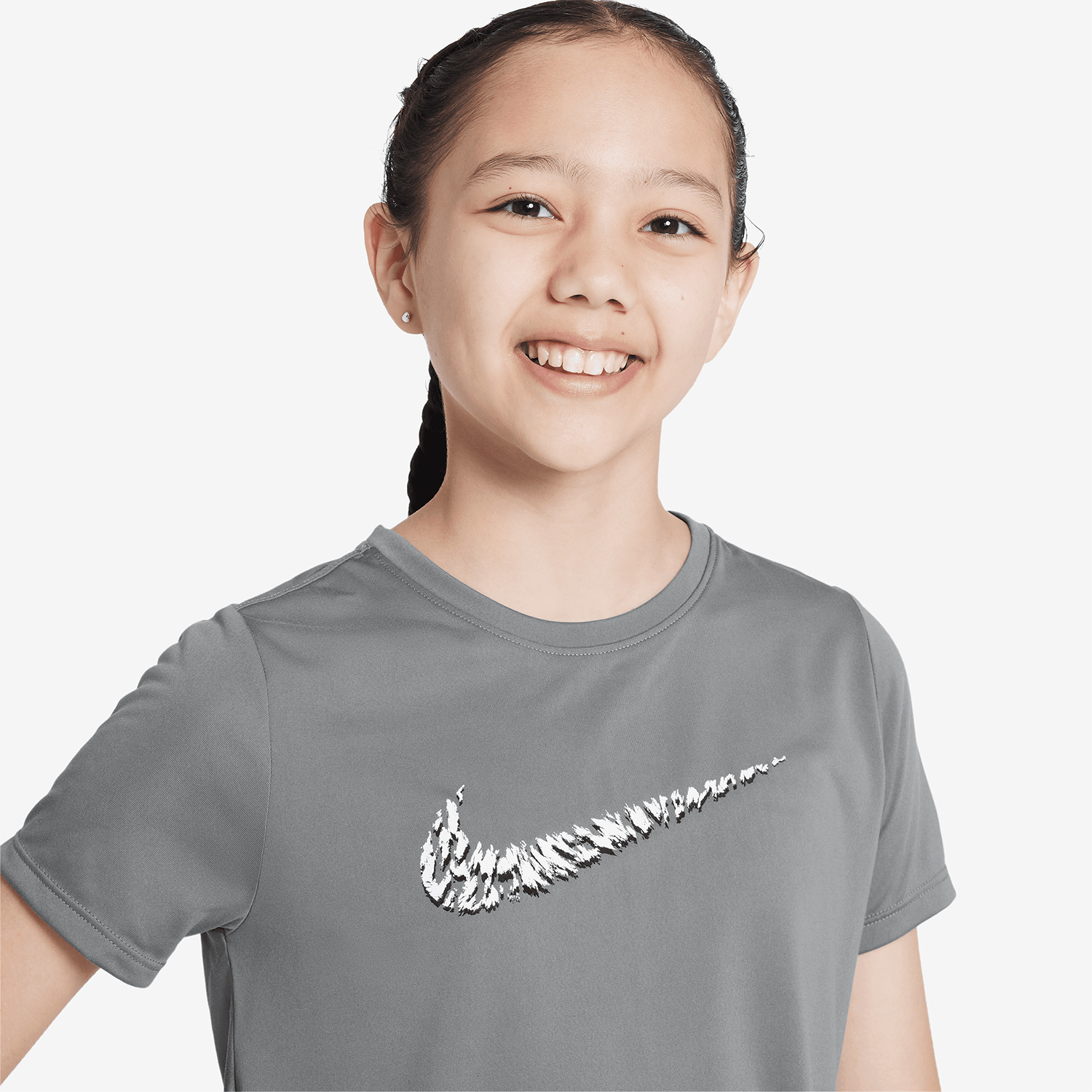 Nike One T-Shirt Girl - Smoke Grey
