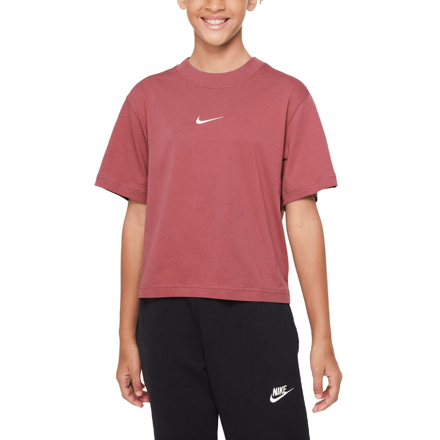 Nike Swoosh Camiseta Niña - Adobe