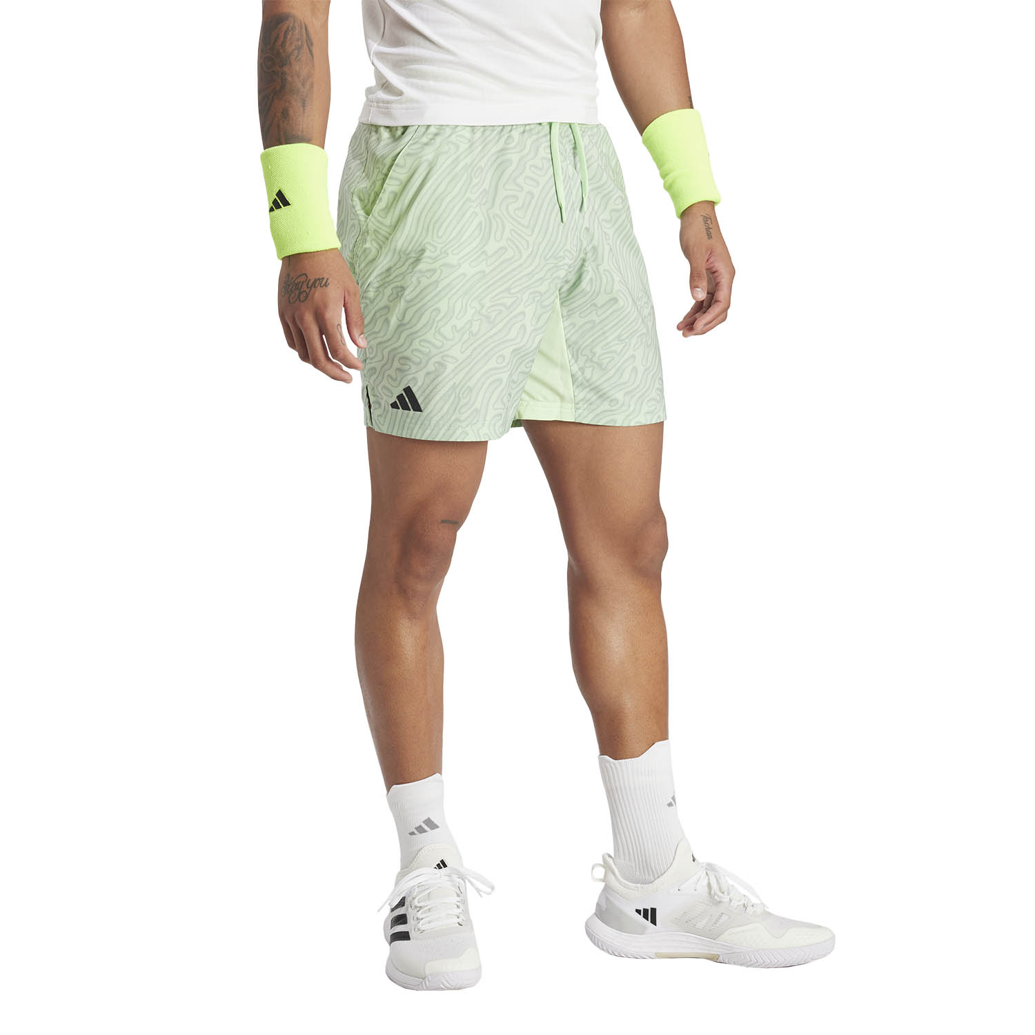 adidas Ergo Pro 7in Shorts - Semi Green Spark/Silver Green