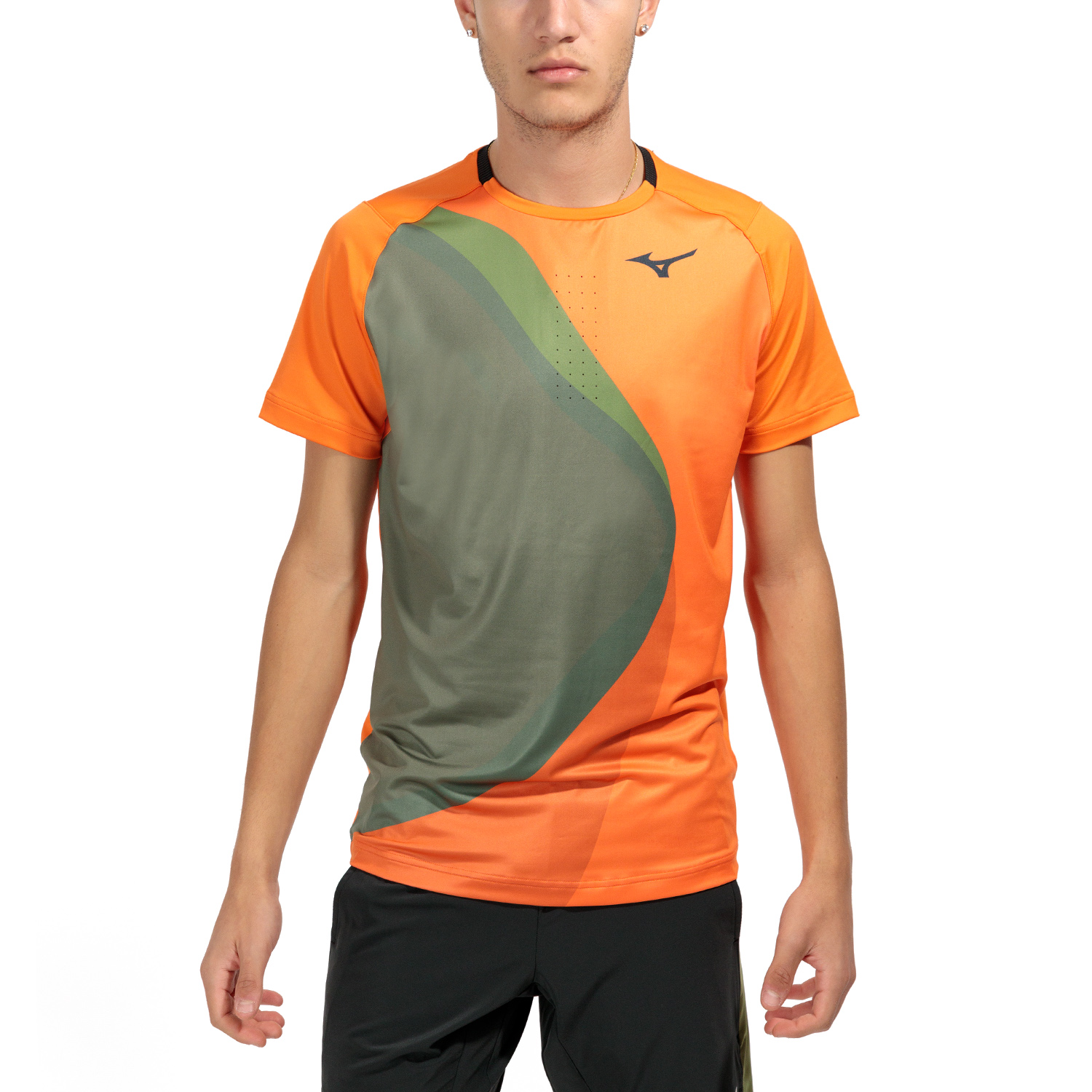 Mizuno Release Shadow Graphic T-Shirt - Vibrant Orange
