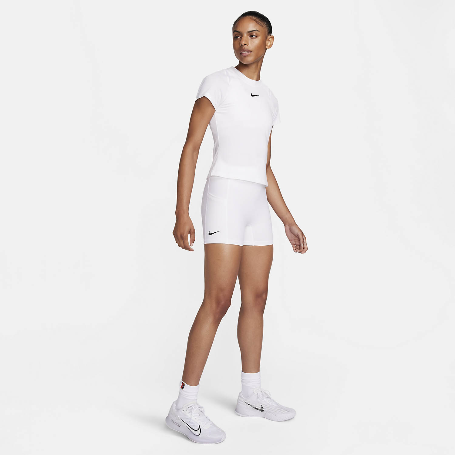 Nike Advantage 4in Pantaloncini - White/Black