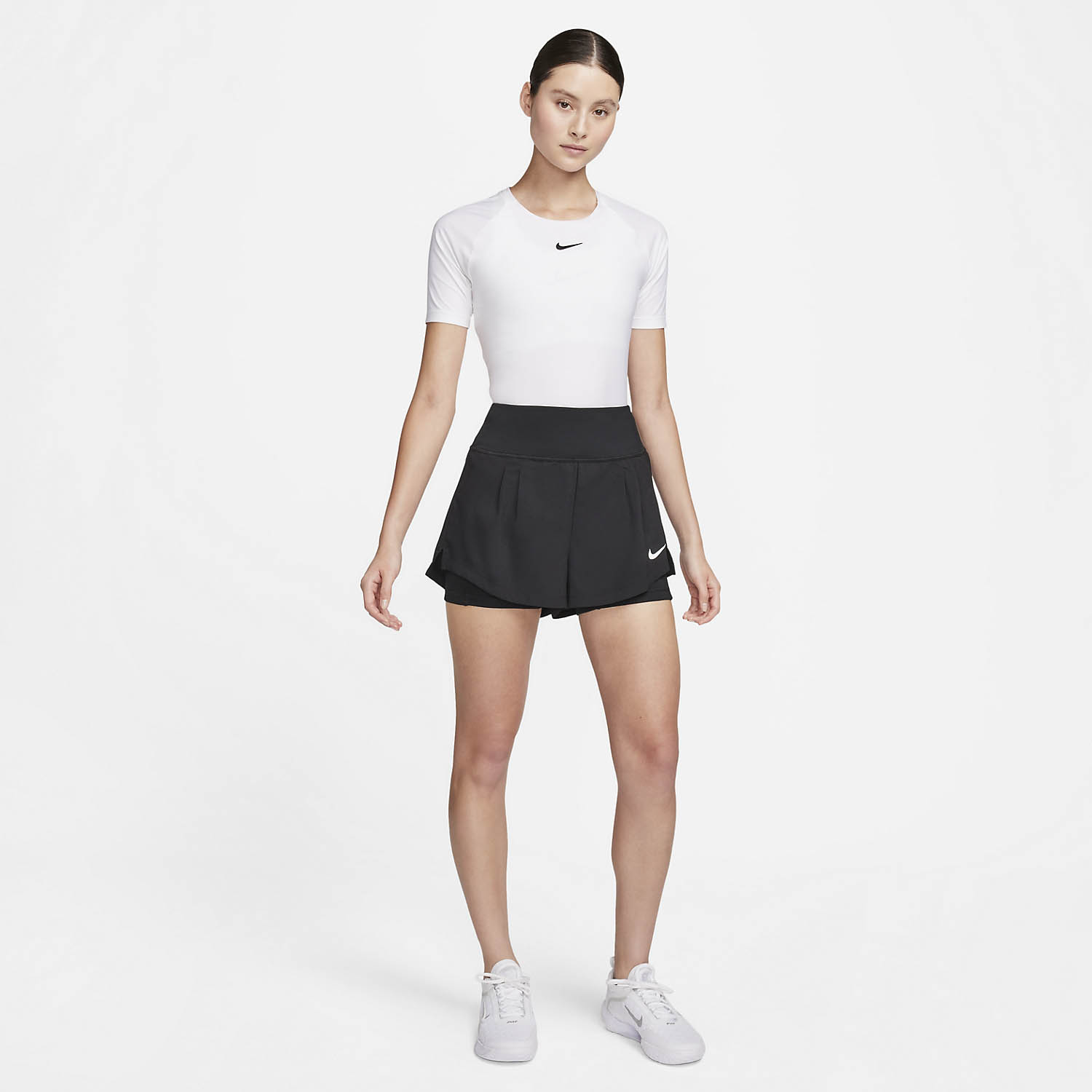 Nike Court Advantage 2in Shorts - Black/White