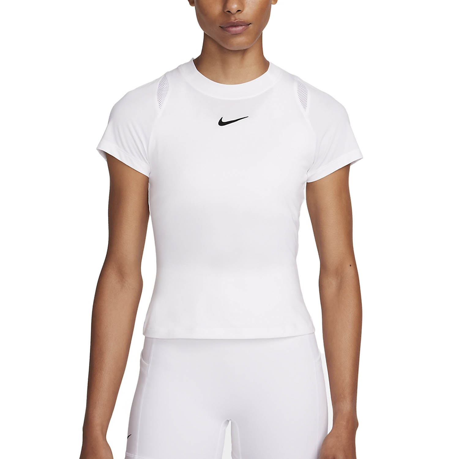 Nike Court Dri-FIT Advantage Maglietta - White/Black