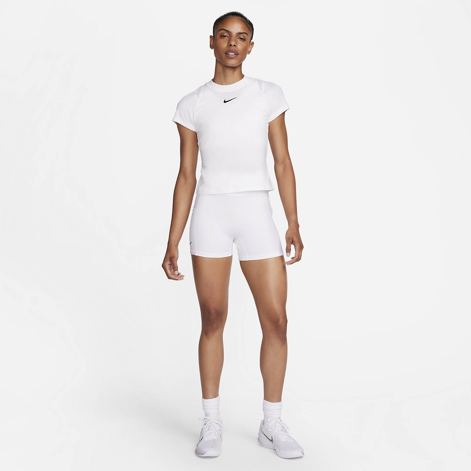 Nike Court Dri-FIT Advantage T-Shirt - White/Black