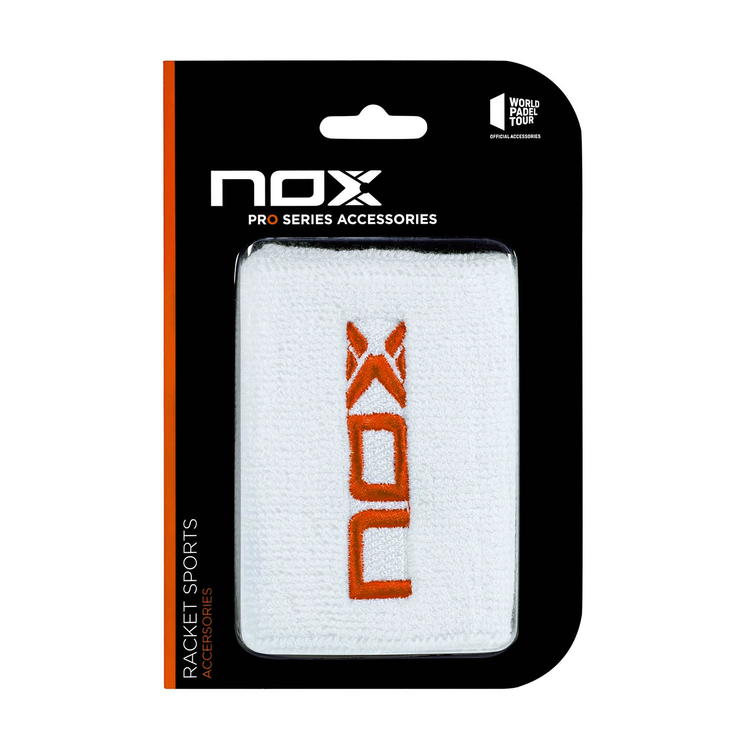NOX Pro Muñequeras - White/Red Logo