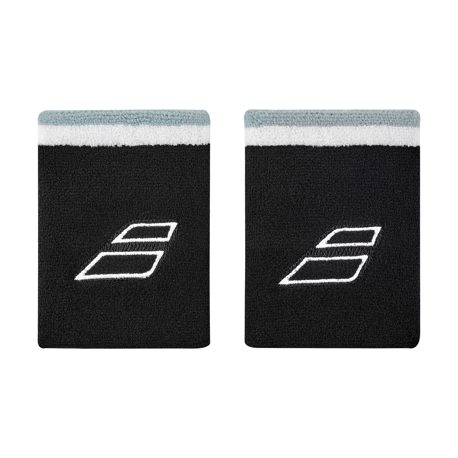 Babolat Terry Jumbo Medium Wristbands - Black/White