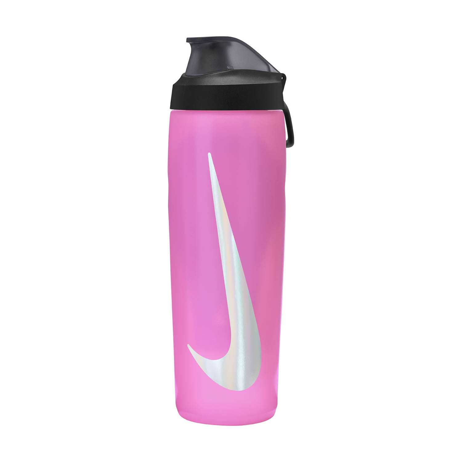 Nike Refuel Locking Cantimplora - Pink Spell/Black/Silver Iridescent