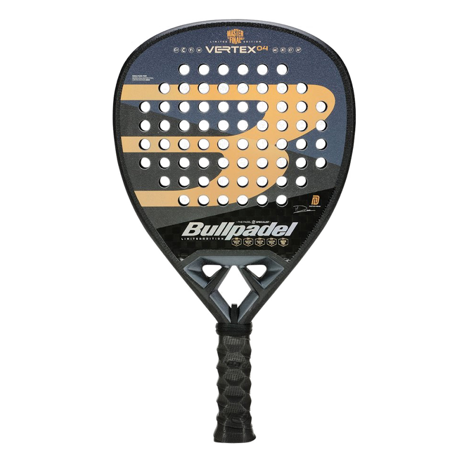 Bullpadel Vertex 04 MFinal 23 Padel Racket - Blue/Gold