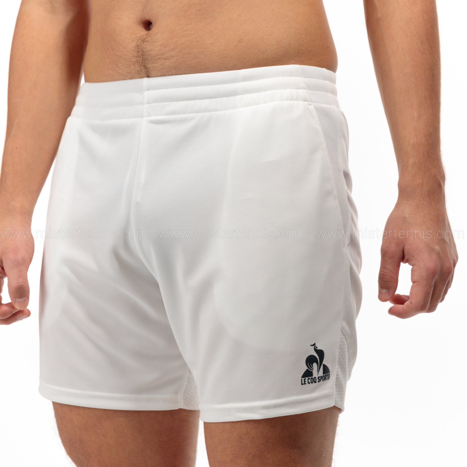 Le Coq Sportif Pro Logo 6in Shorts - New Optical White