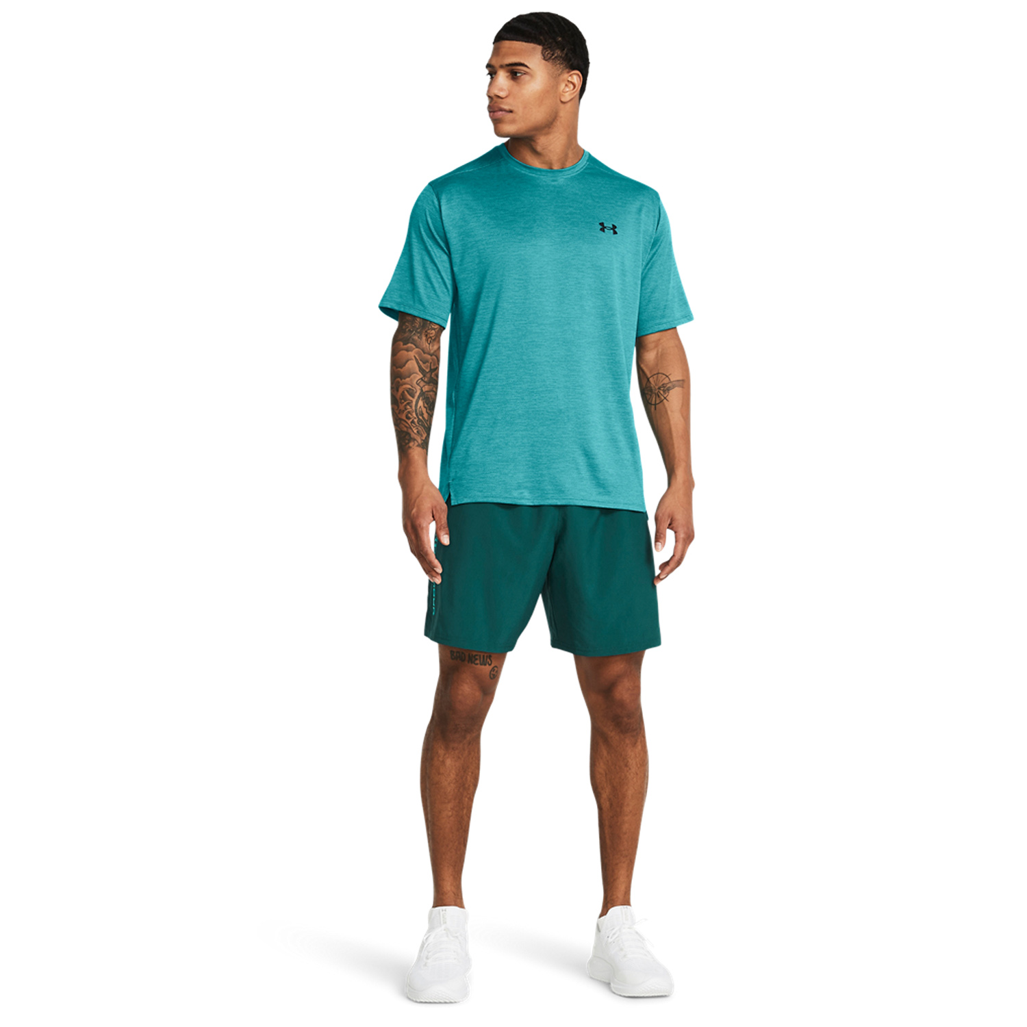 Under Armour Woven Split 9in Pantaloncini - Hydro Teal/Radial Turquoise