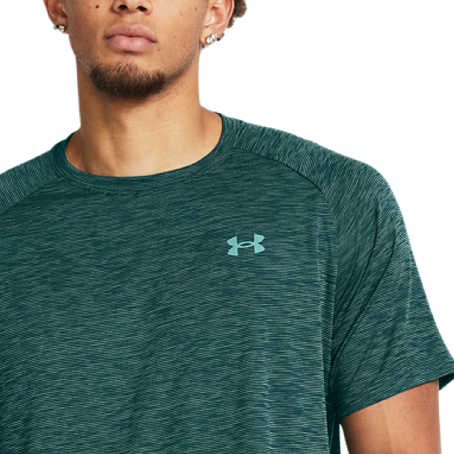 Under Armour Textured Maglietta - Hydro Teal/Radial Turquoise