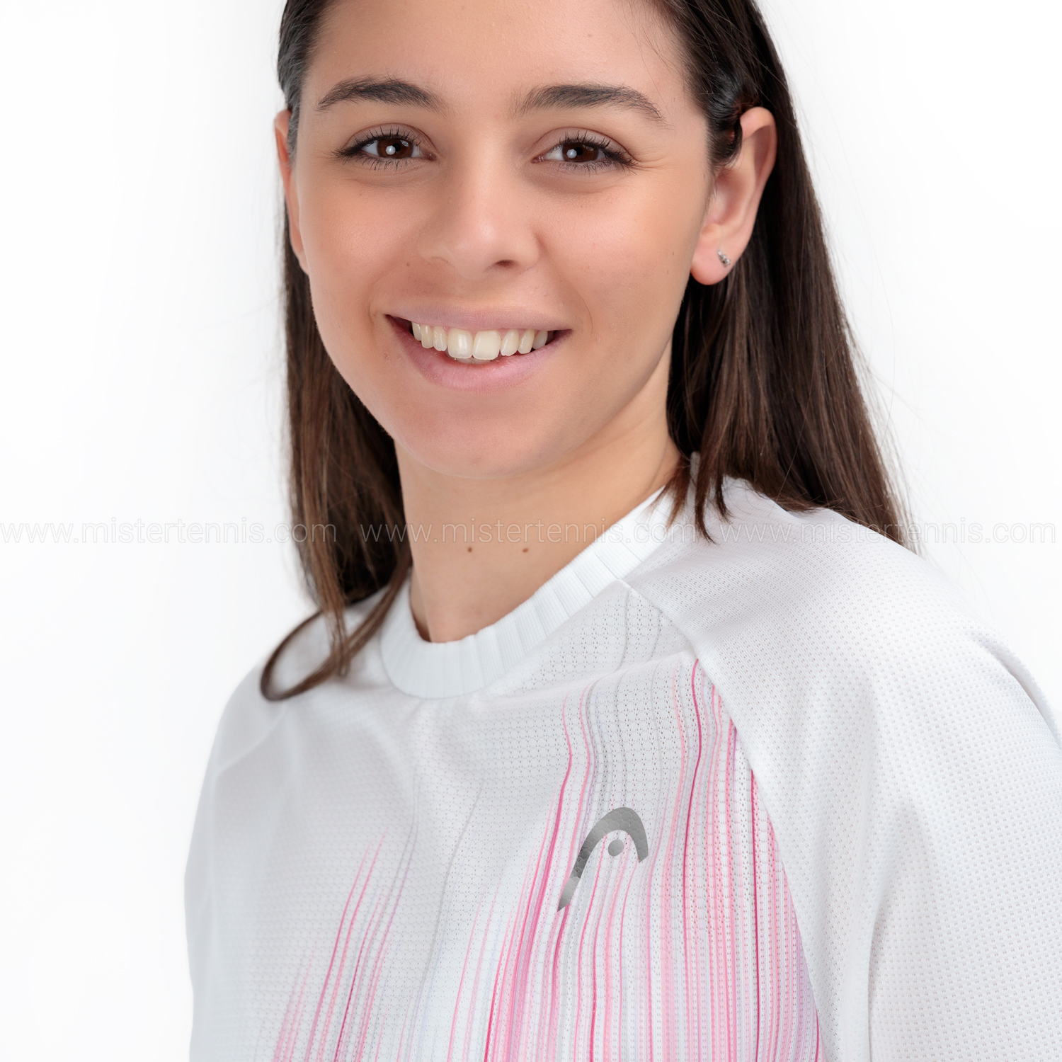 HEAD Performance Maglietta - Vivid Pink/Print Perf