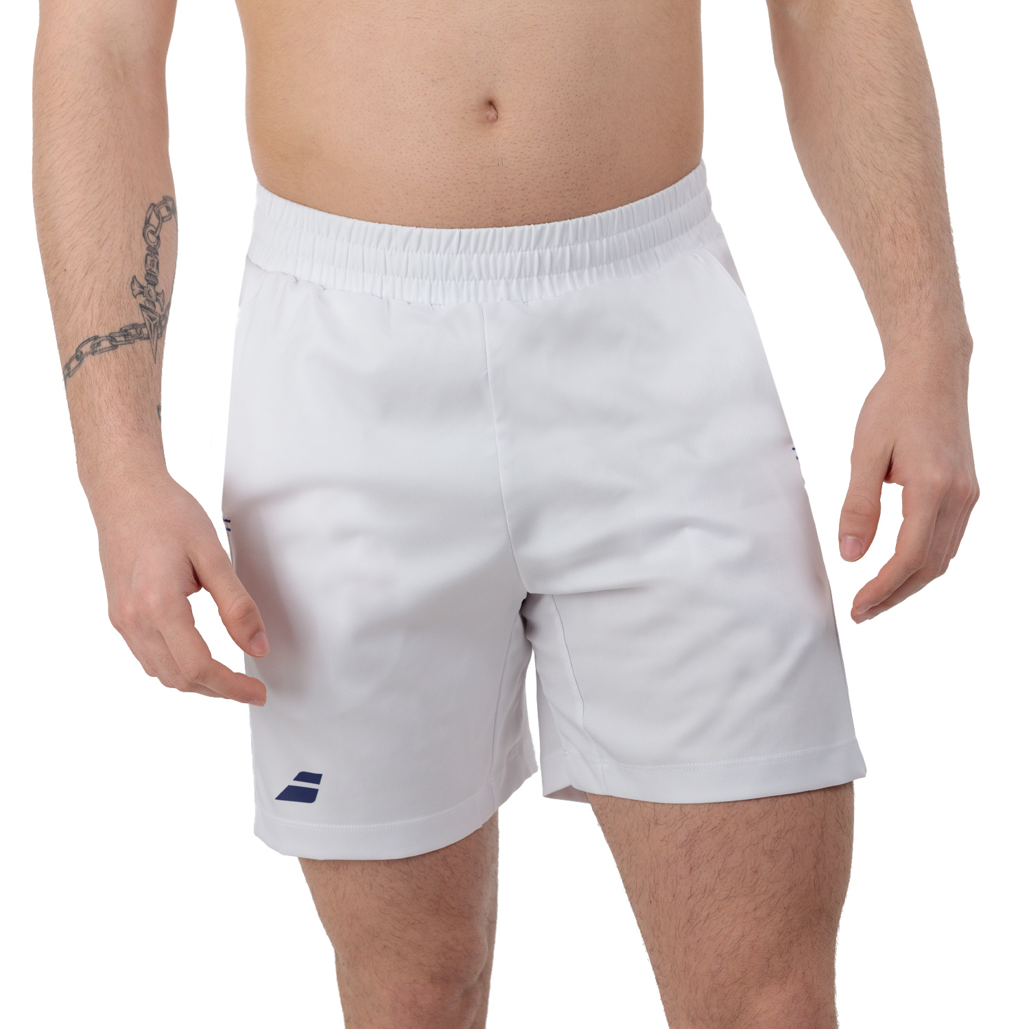 Babolat Play Logo 6in Shorts - White