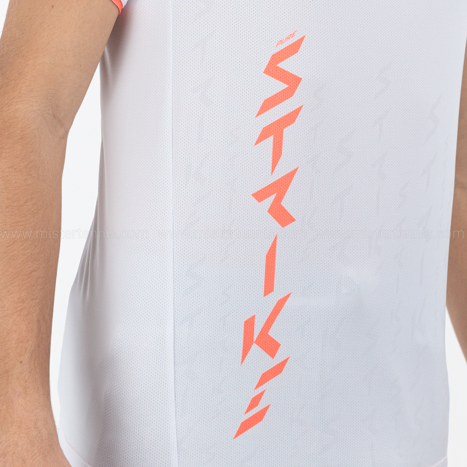 Babolat Strike Crew T-Shirt - White/Strike Red