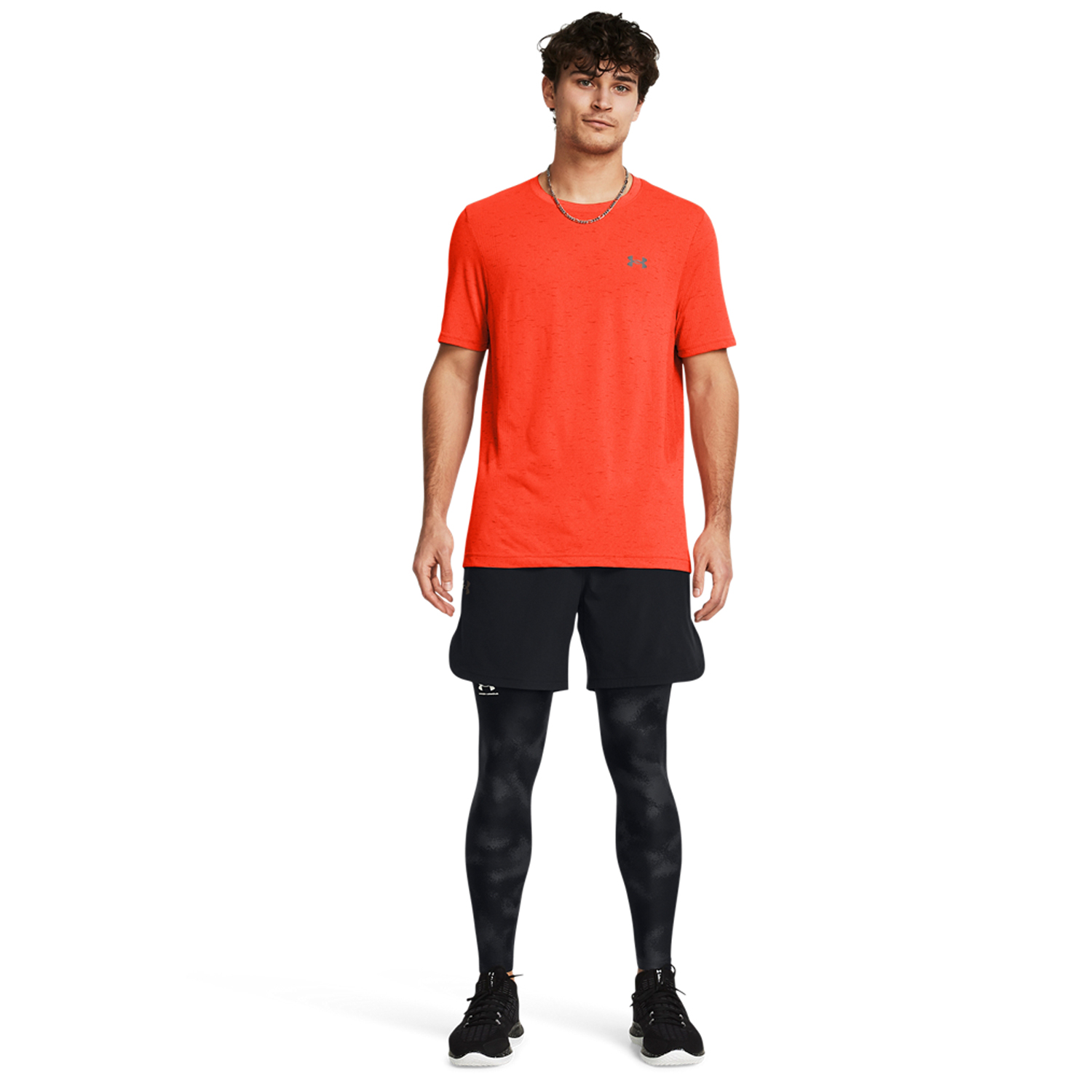 Under Armour Vanish Men's Padel T-Shirt - Phoenix Fire/Atomic