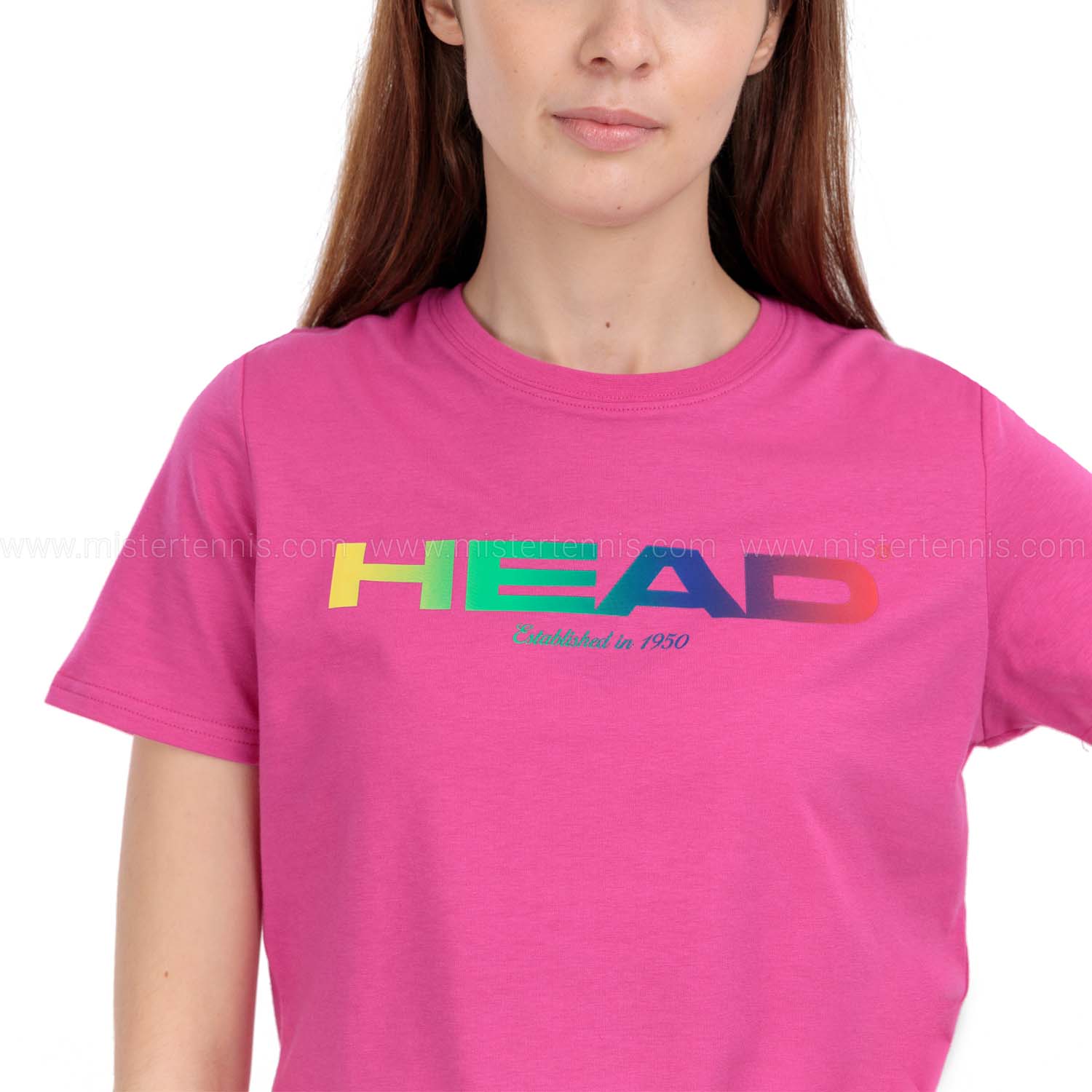 Head Rainbow Maglietta - Vivid Pink