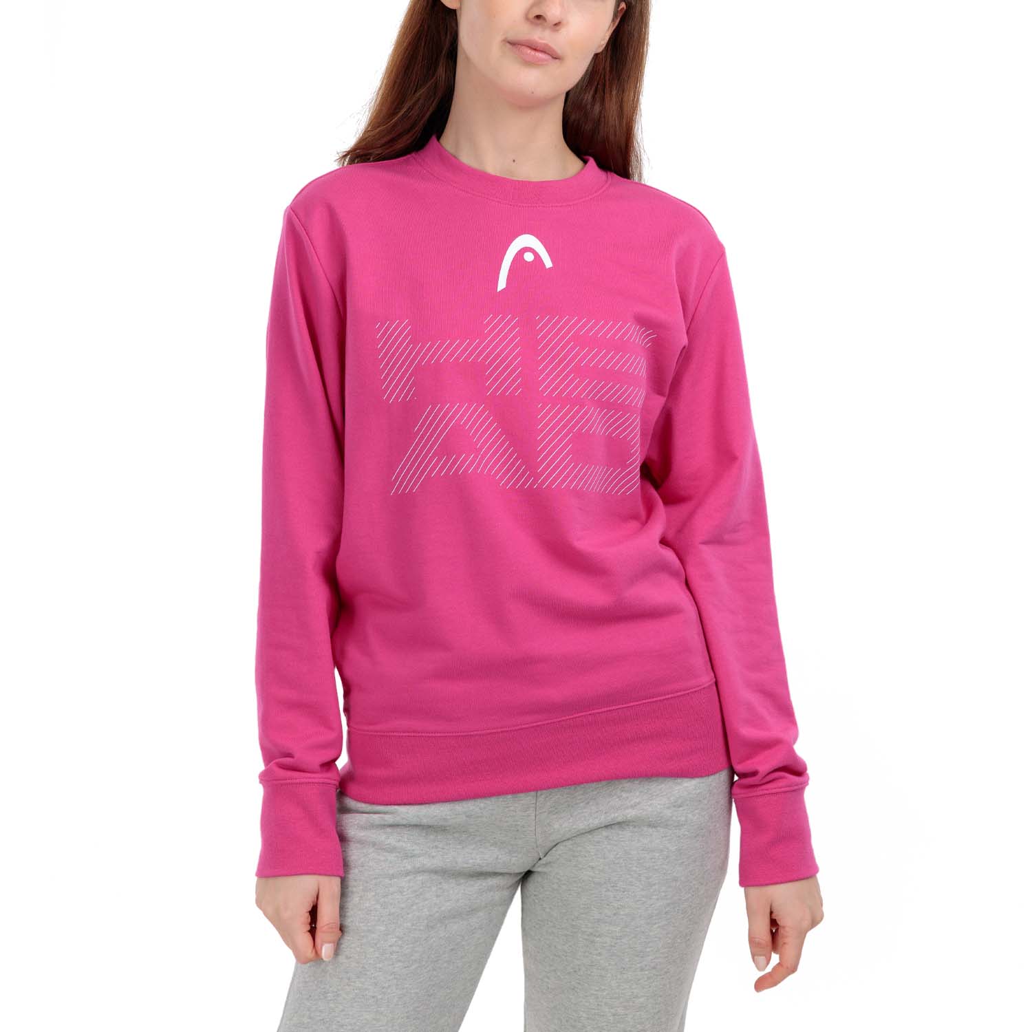 Head Rally Logo Sweatshirt - Vivid Pink