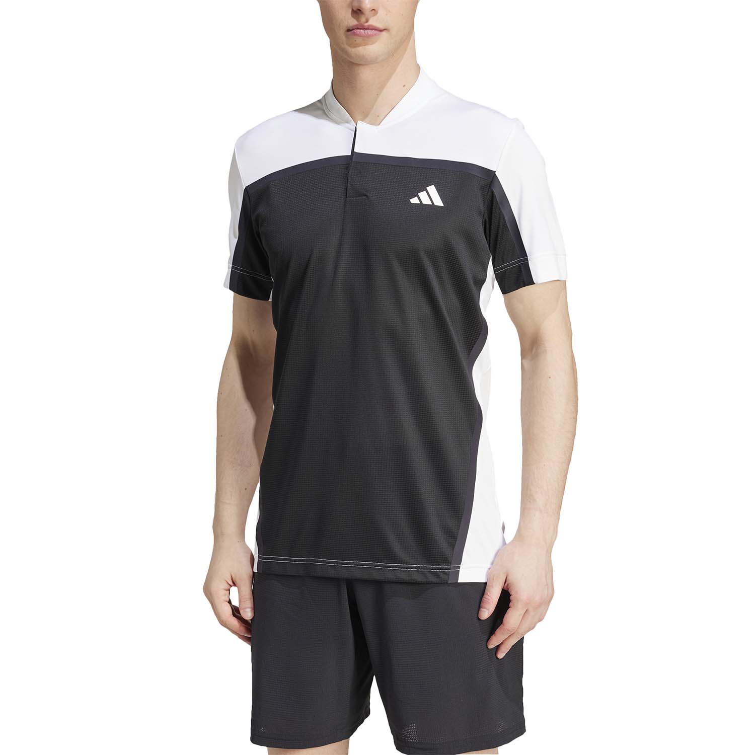 adidas FreeLift Pro Logo Polo - Black/White