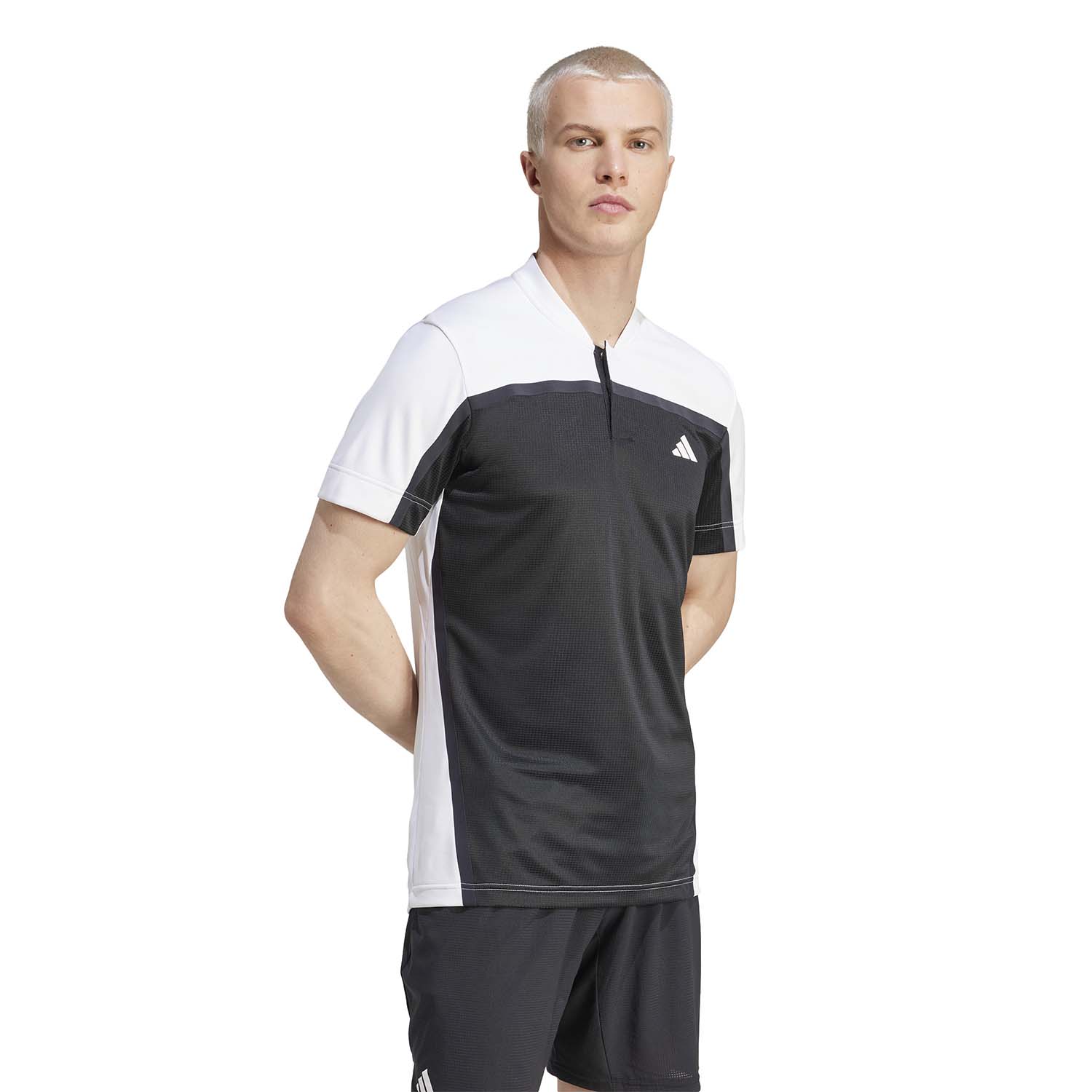 adidas FreeLift Pro Logo Polo - Black/White