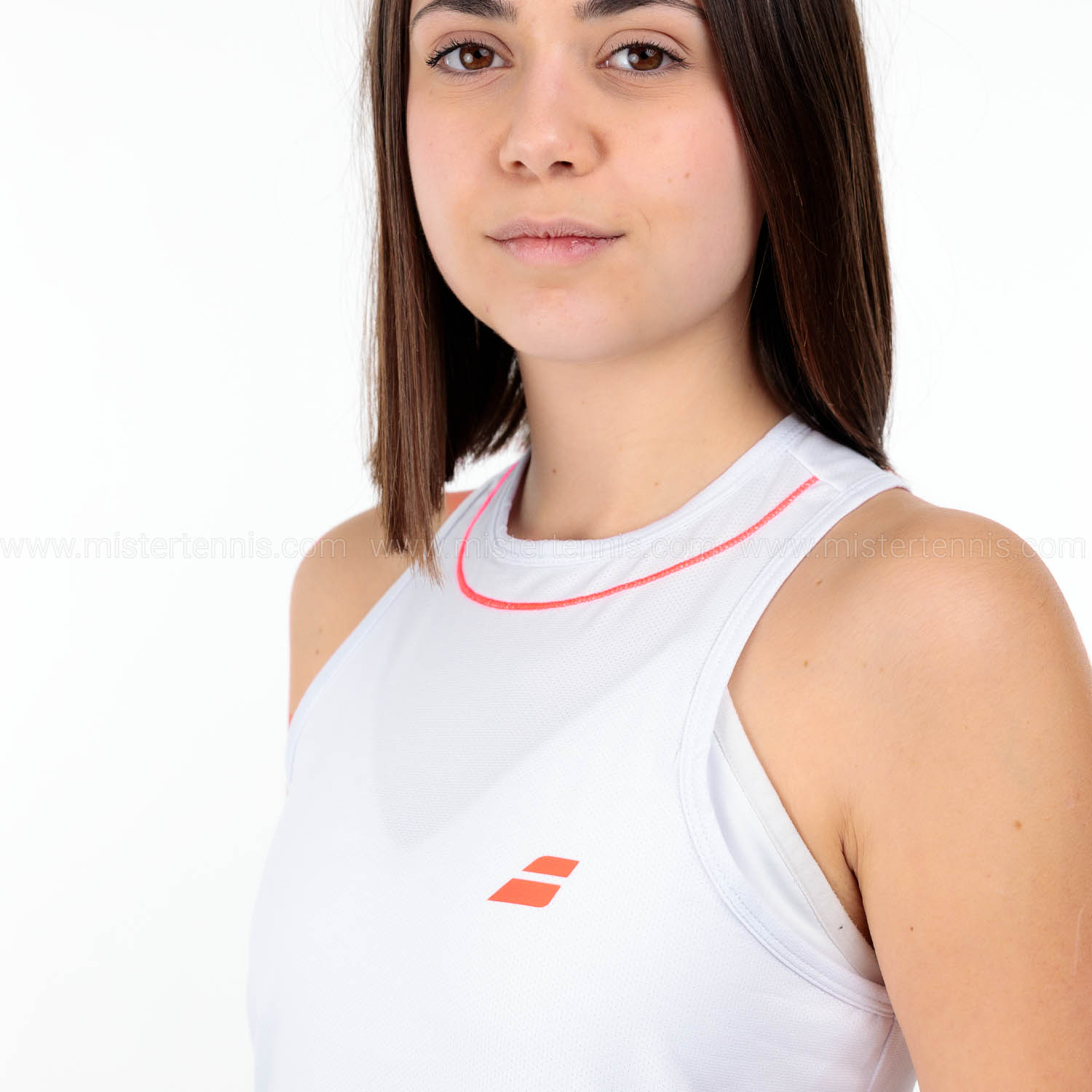 Babolat Strike Top - White/Strike Red