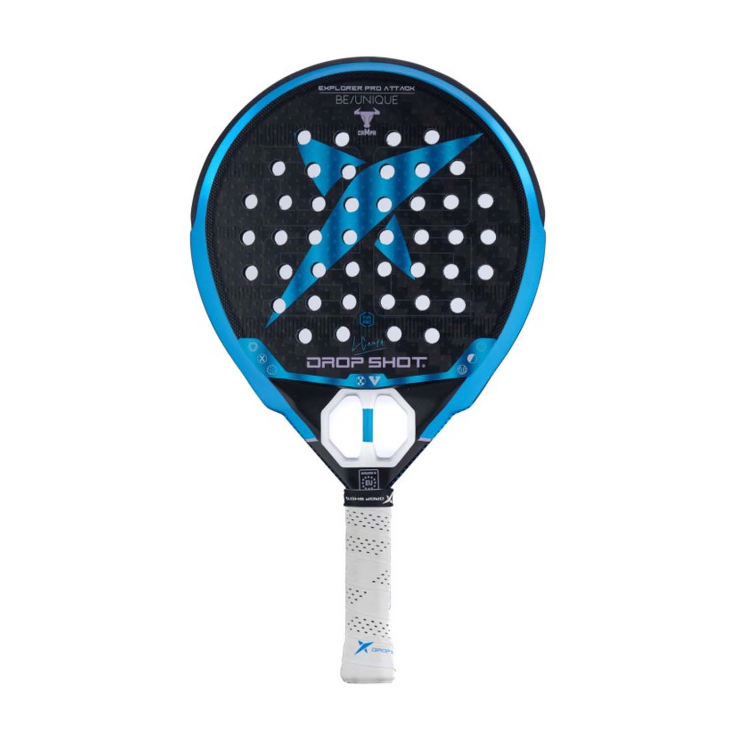 Drop Shot Explorer Pro Attack Padel Racket - Black/Blue