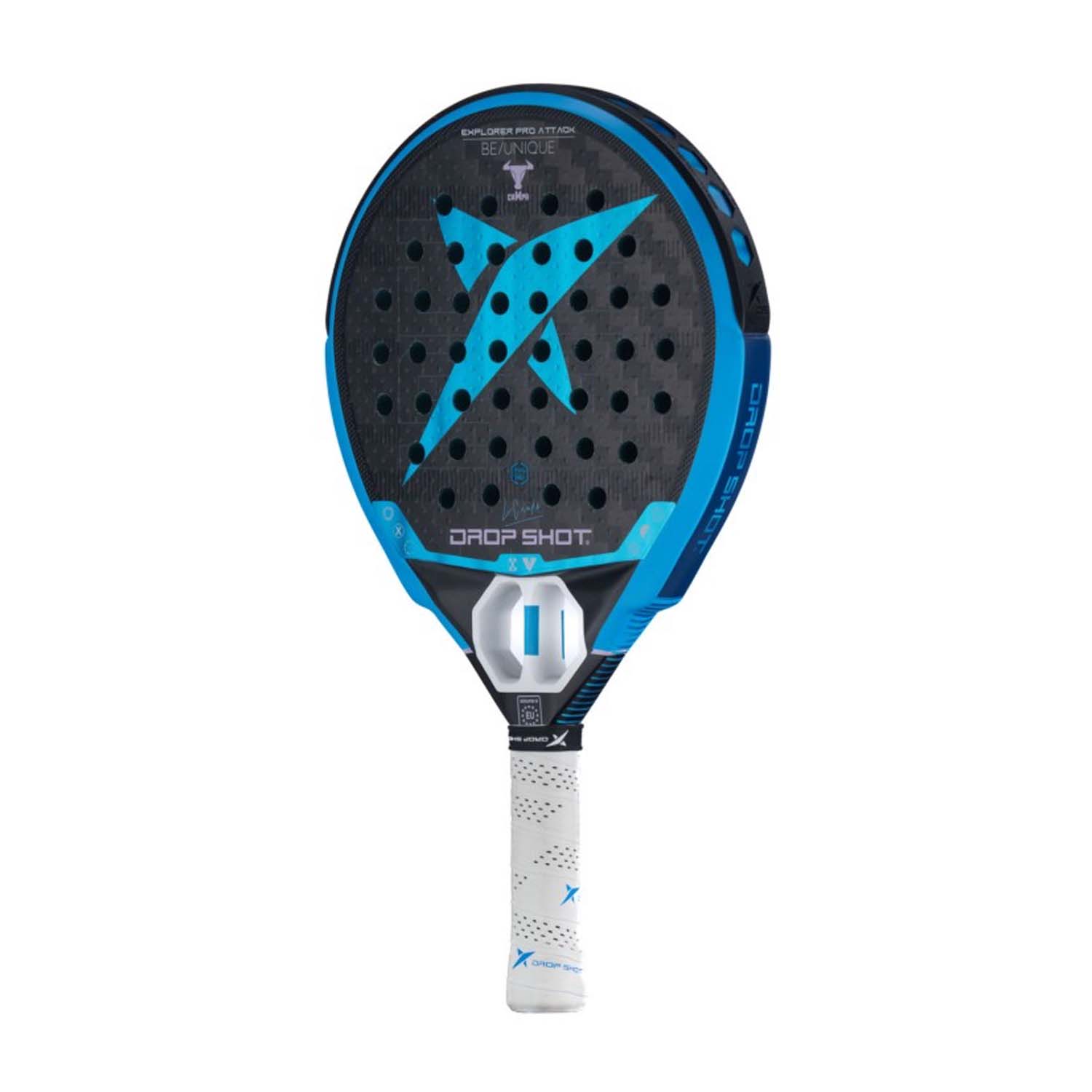 Drop Shot Explorer Pro Attack Padel Racket - Black/Blue