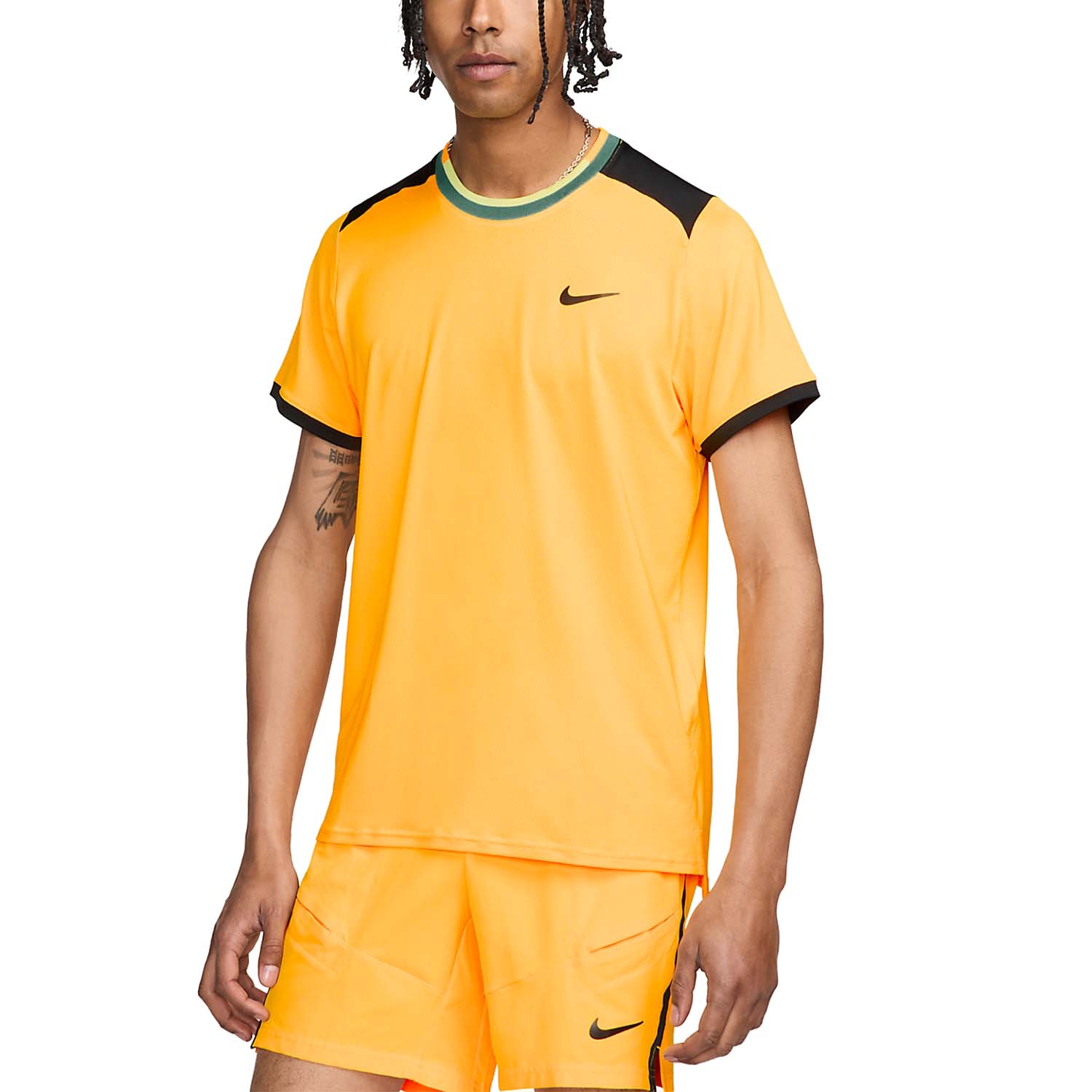 Nike Court Dri-FIT Advantage Men's Padel T-Shirt - Laser Orange